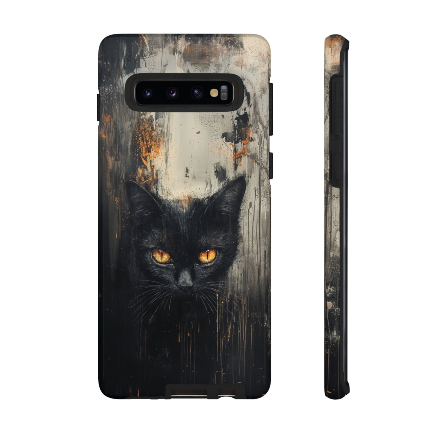 Black Cat Shadow Gaze - Tough Samsung Galaxy Case