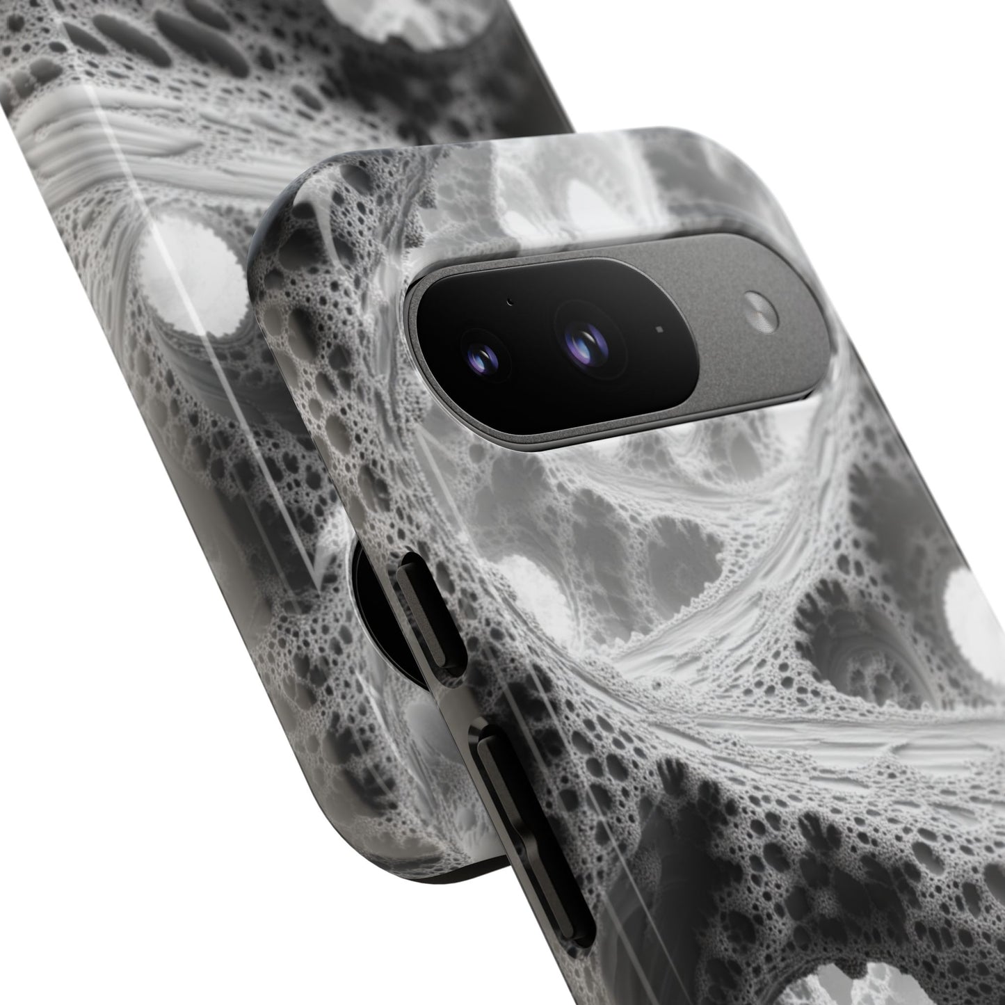 Monochrome Fractal – Tough Google Pixel Case