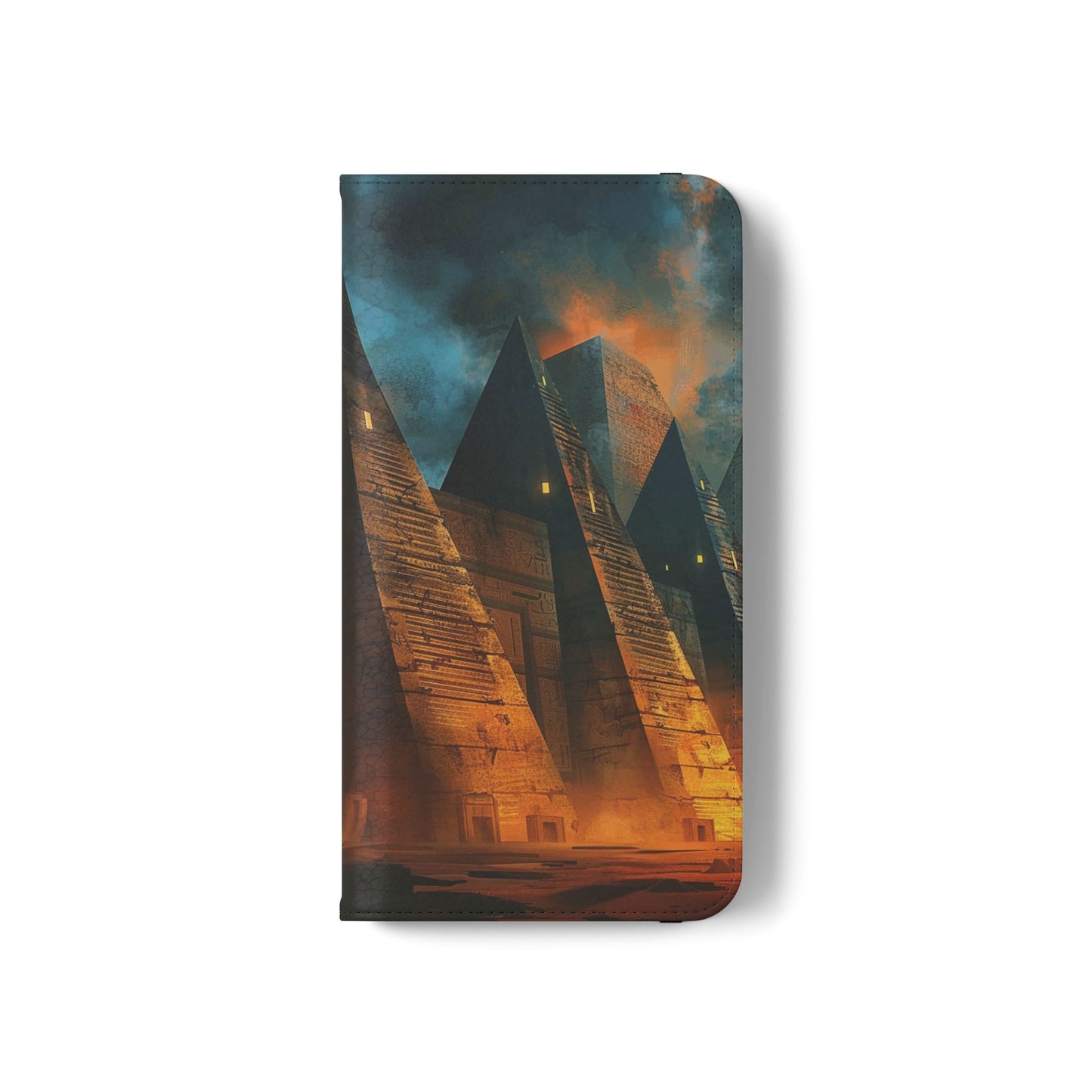 Ancient Egyptian Pyramids Sunset - Wallet Flip Case