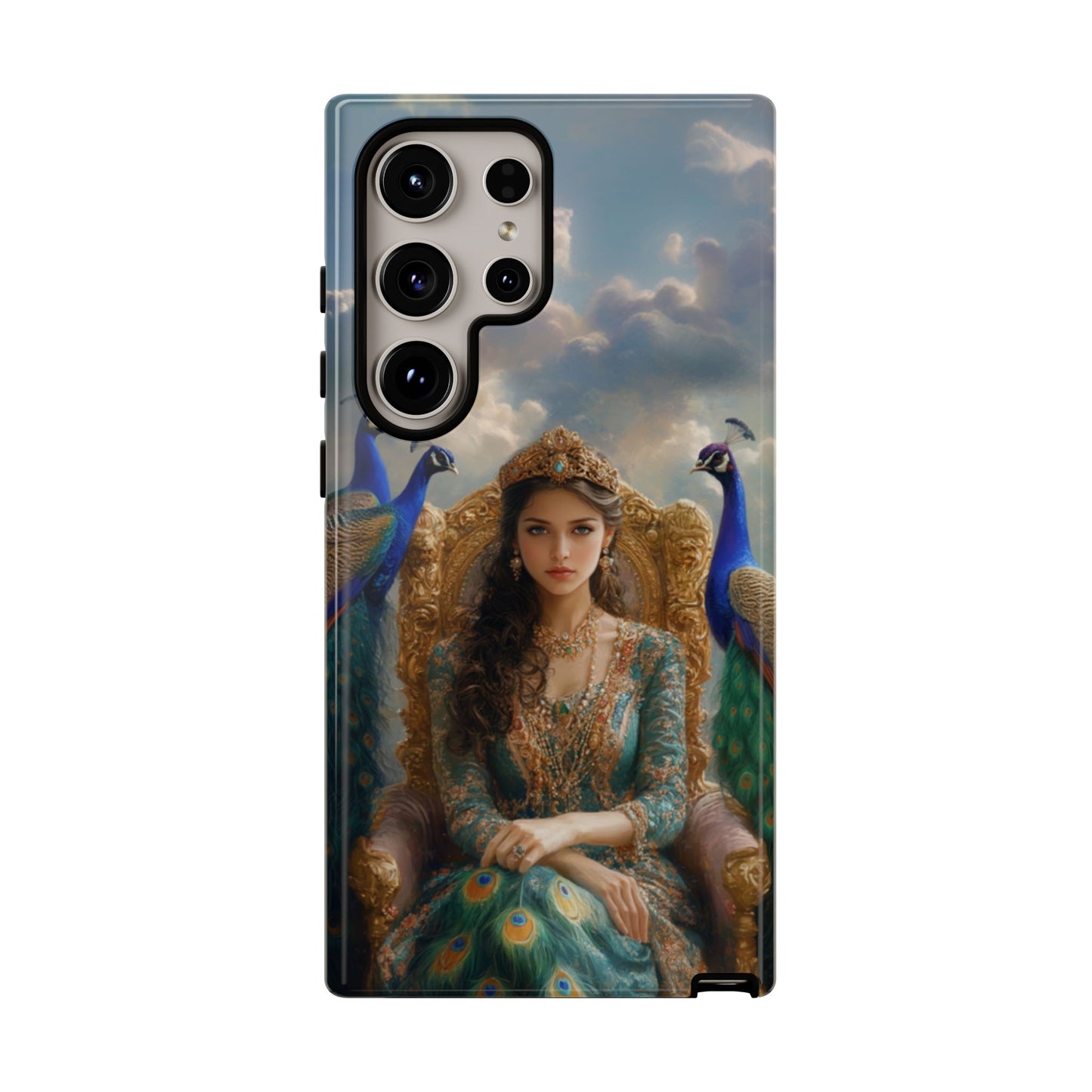 Hera Peacock Empress Golden Throne - Tough Samsung Galaxy Case