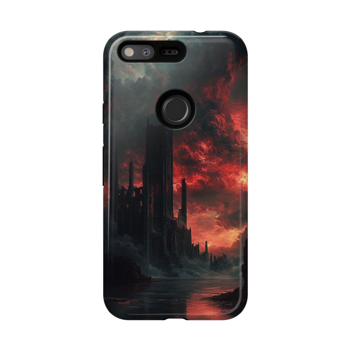 Crimson Dread Citadel – Tough Google Pixel Case