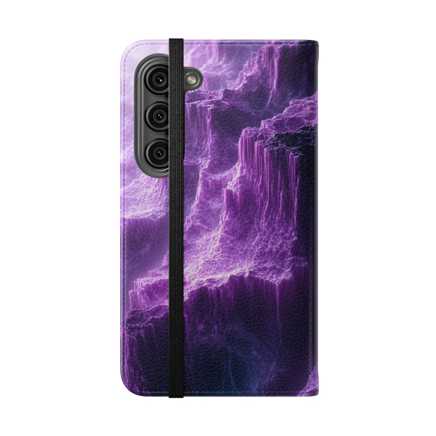 Purple Crystal Canyon - Wallet Flip Case