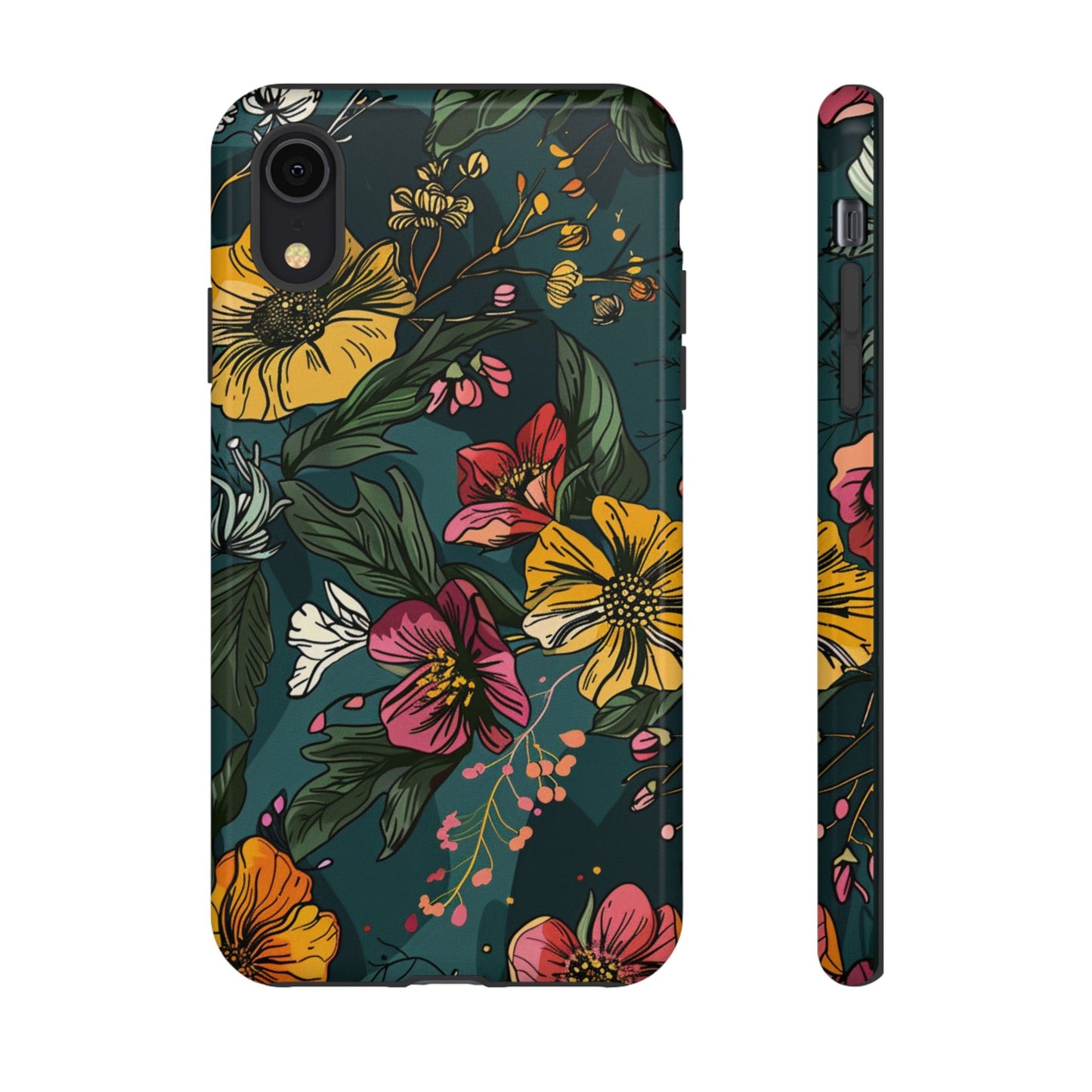 Vintage Floral Bloom – Tough iPhone Case