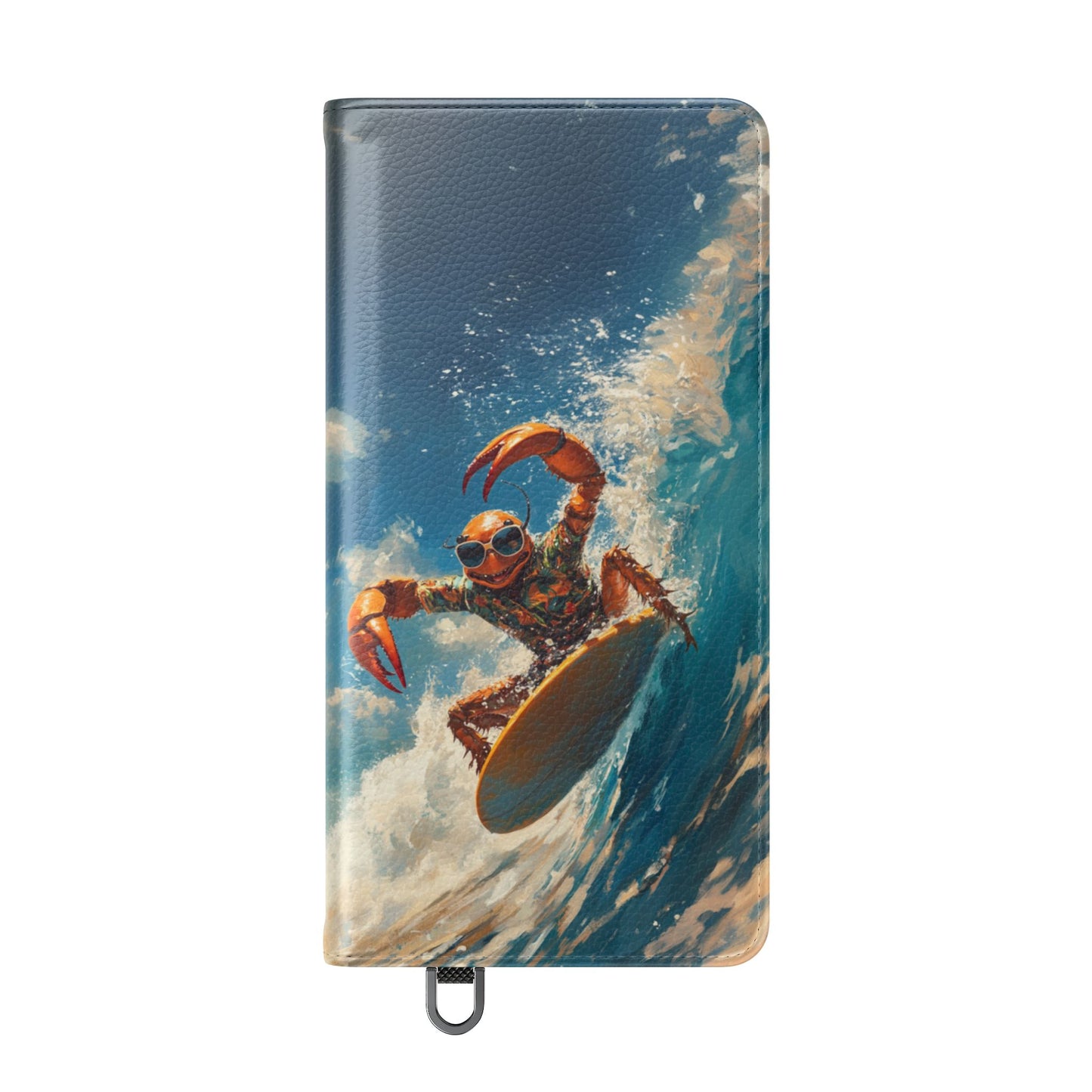 Surfing Crab - Wallet Flip Case