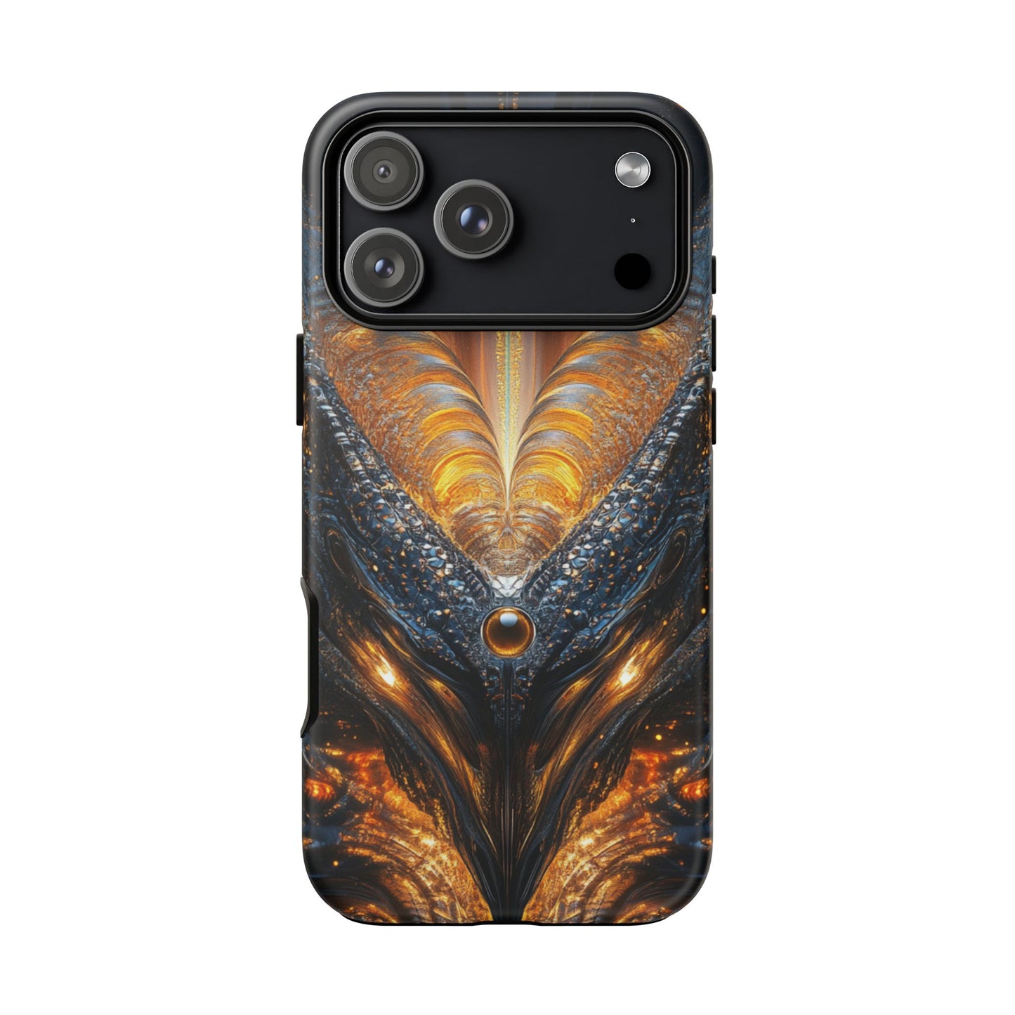 Obsidian Flare Fractal – Tough iPhone Case
