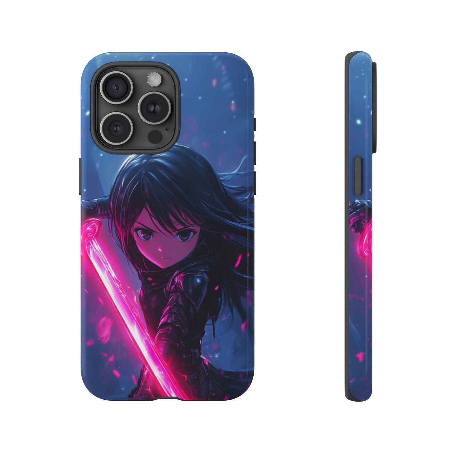 Neon Blade Warrior – Tough iPhone Case