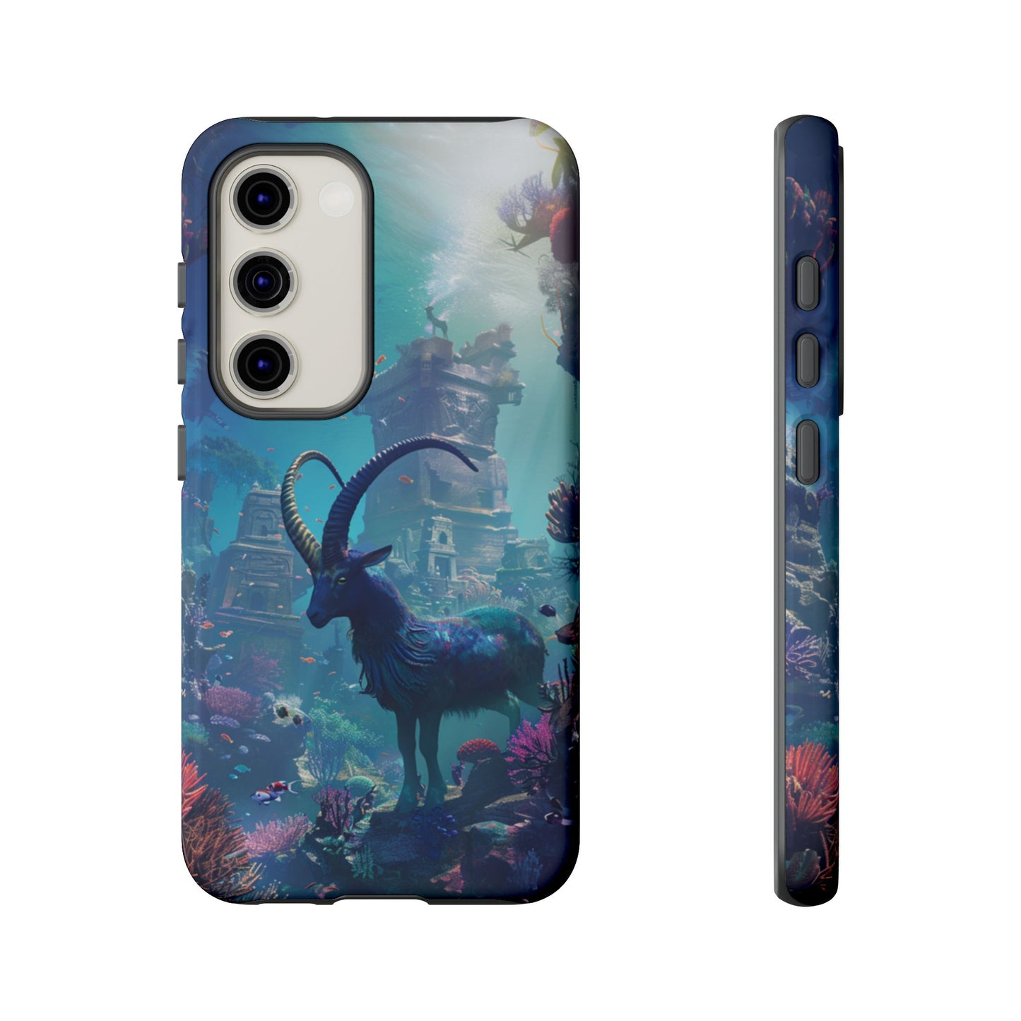 Capricorn's Underwater Realm - iPhone, Google Pixel, Samsung Galaxy