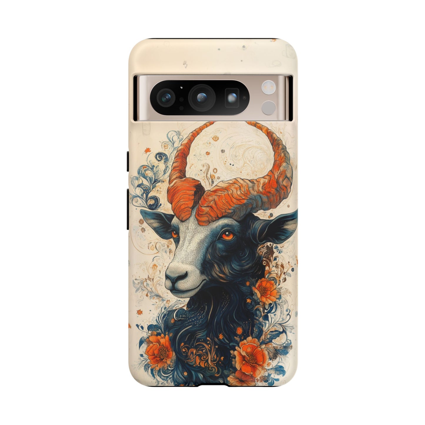 Capricorn Zodiac Artistic Floral Phone Case – iPhone, Google Pixel, Samsung Galaxy