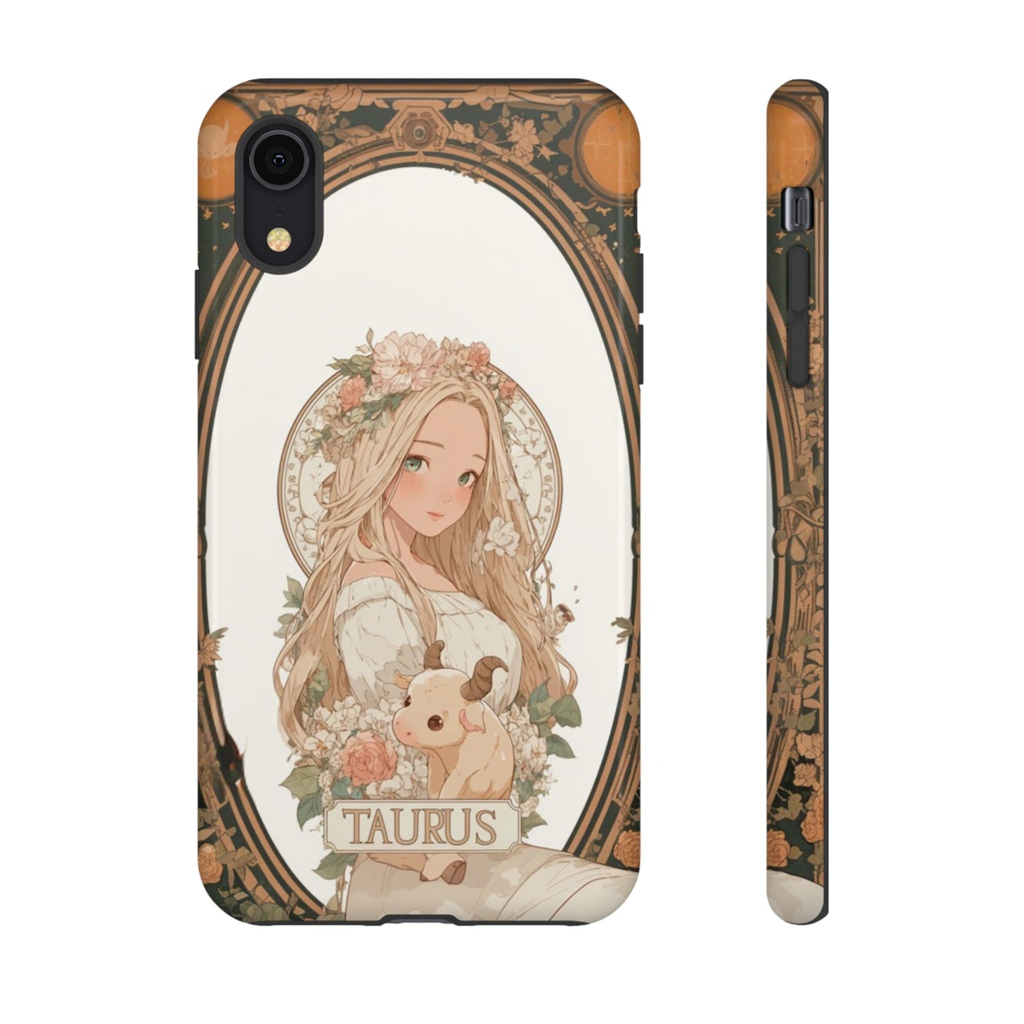 Taurus Floral Maiden - Tough iPhone Case