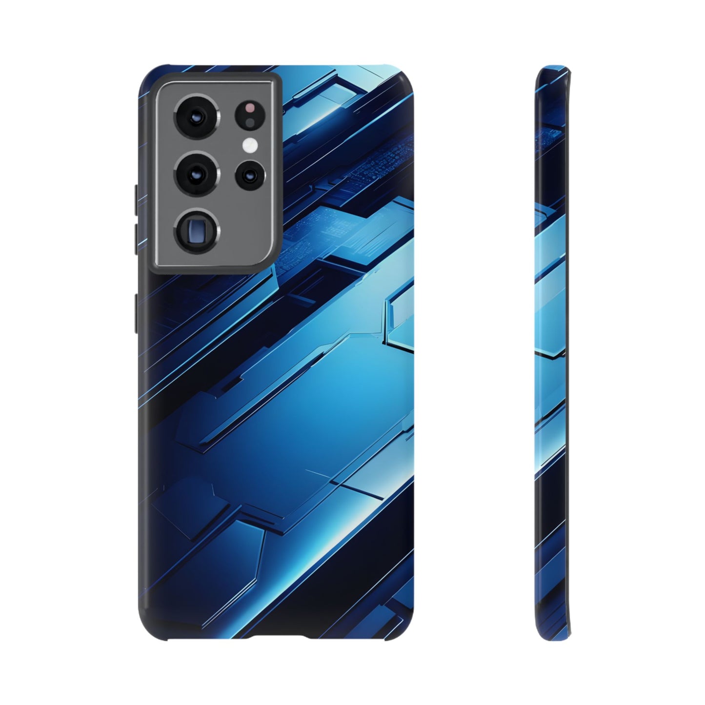 Blue Tech Matrix - Tough Samsung Galaxy Case