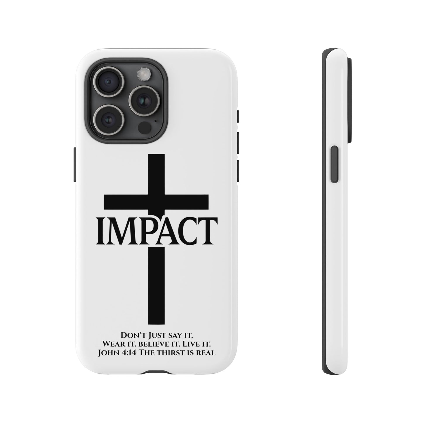 Impact White - Tough iPhone Case