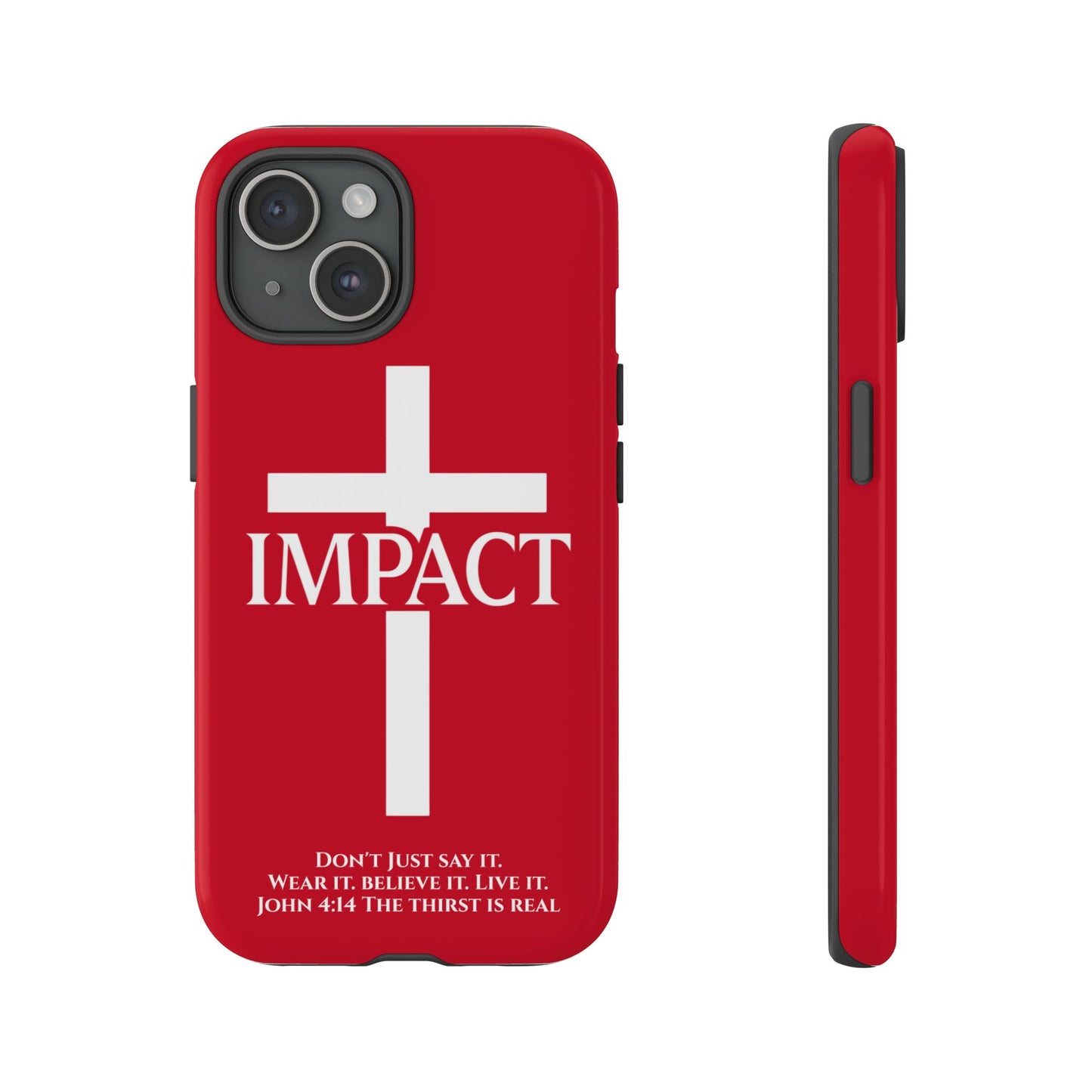 Impact Red - Tough iPhone Case