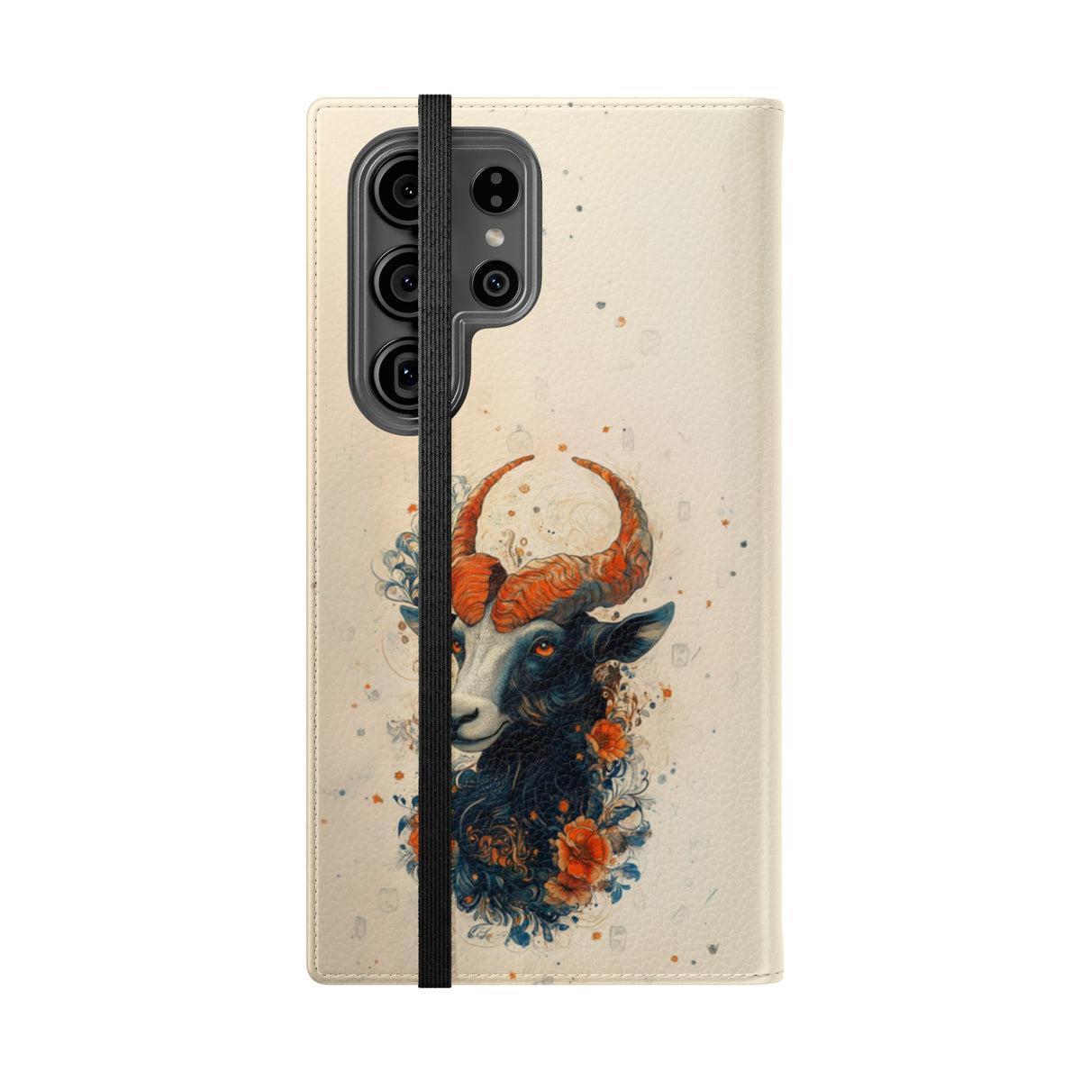 Capricorn Celestial Goat - Wallet Flip Case