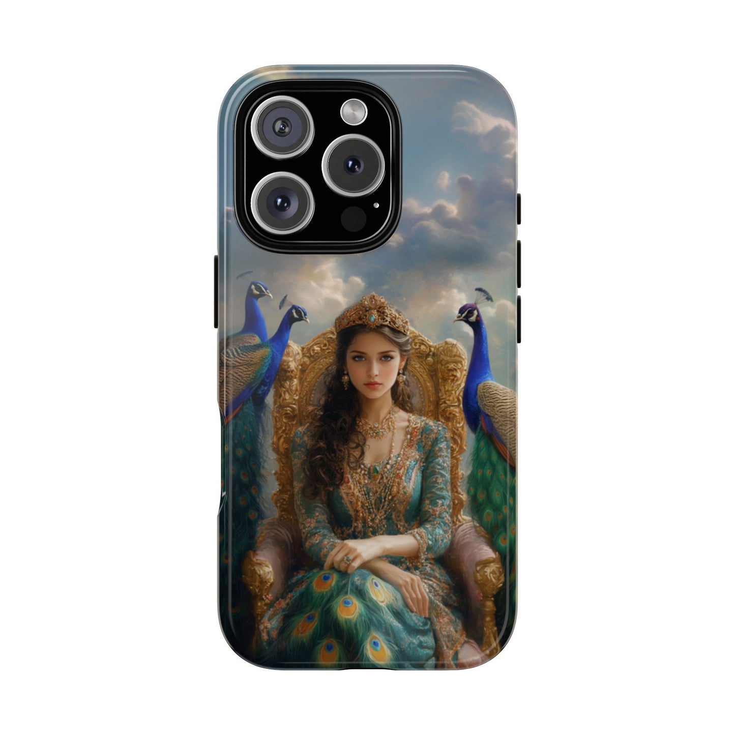 Hera Peacock Empress Golden Throne - Tough iPhone Case