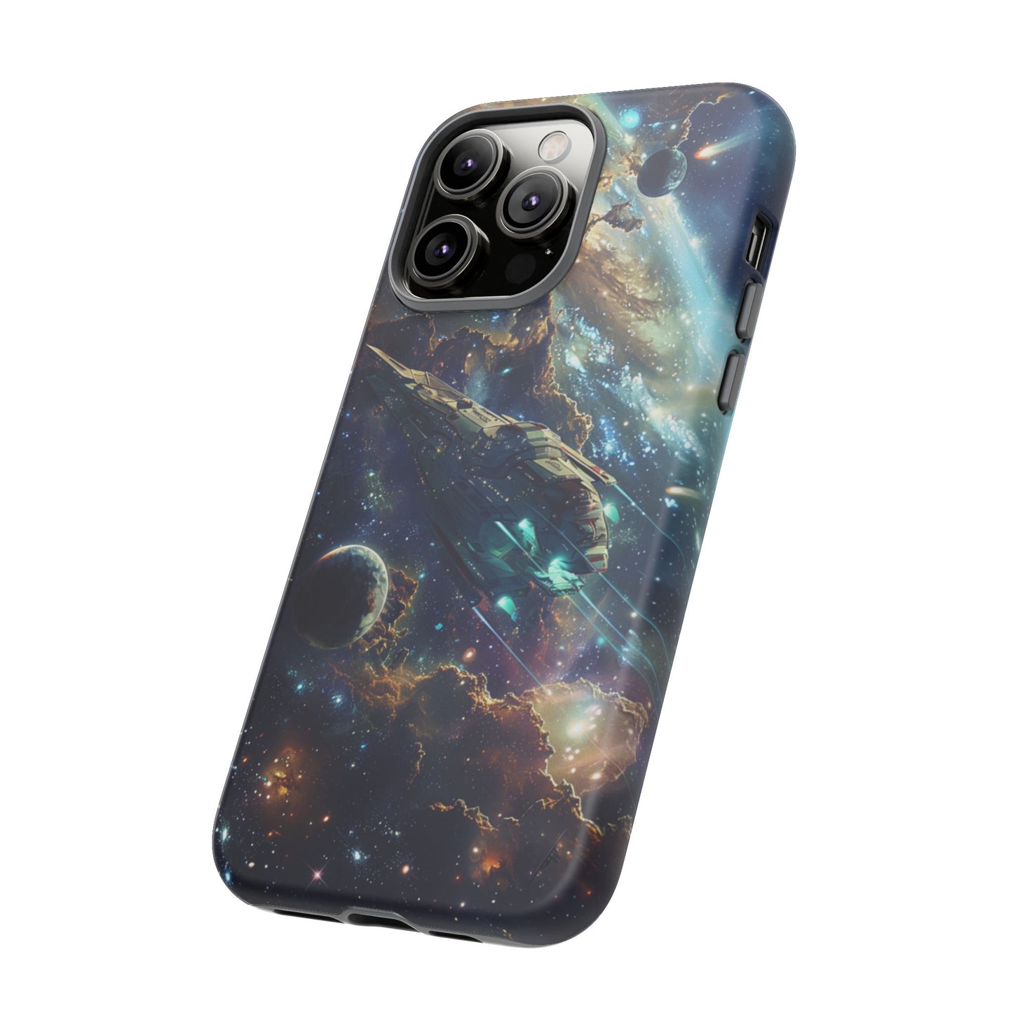 Galactic Voyage: Futuristic Spaceship - iPhone, Google Pixel, Samsung Galaxy