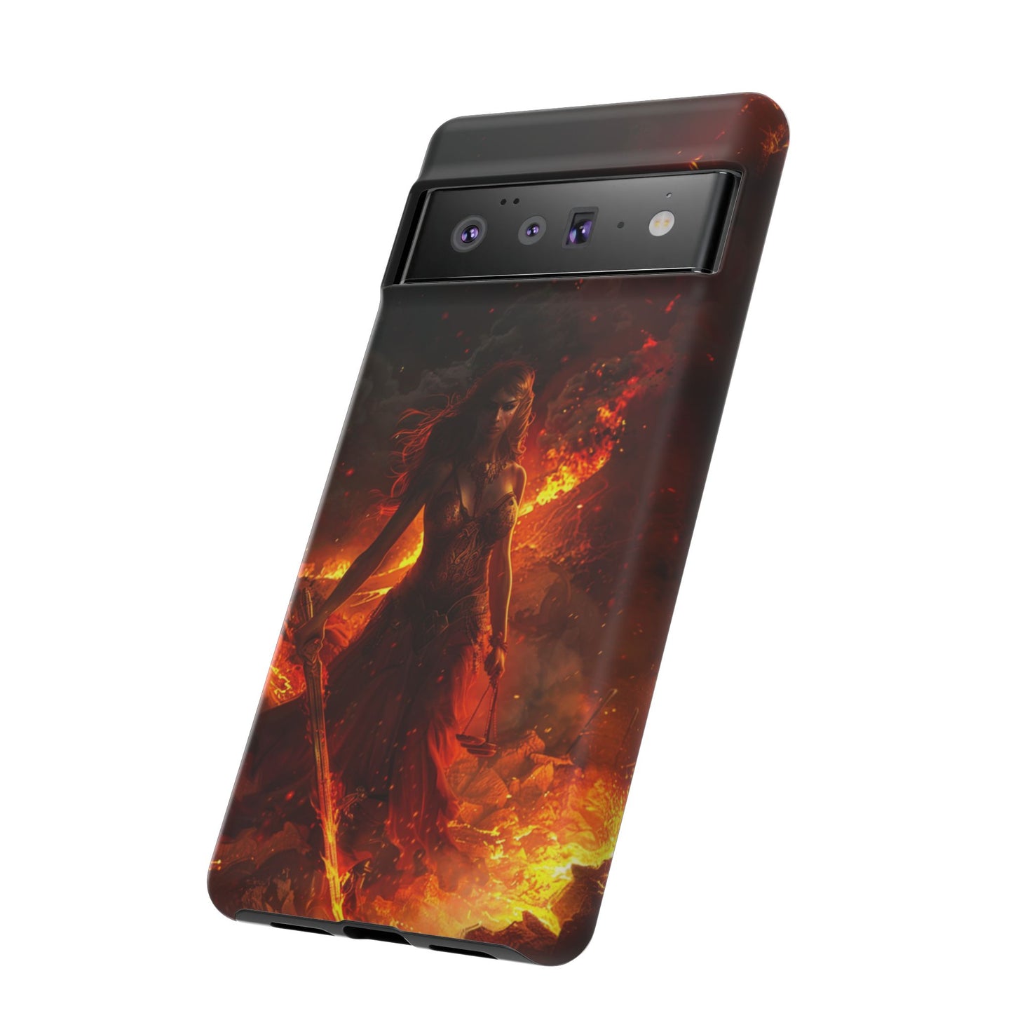 Fiery Goddess Nemesis Phone Case - iPhone, Google Pixel, Samsung Galaxy