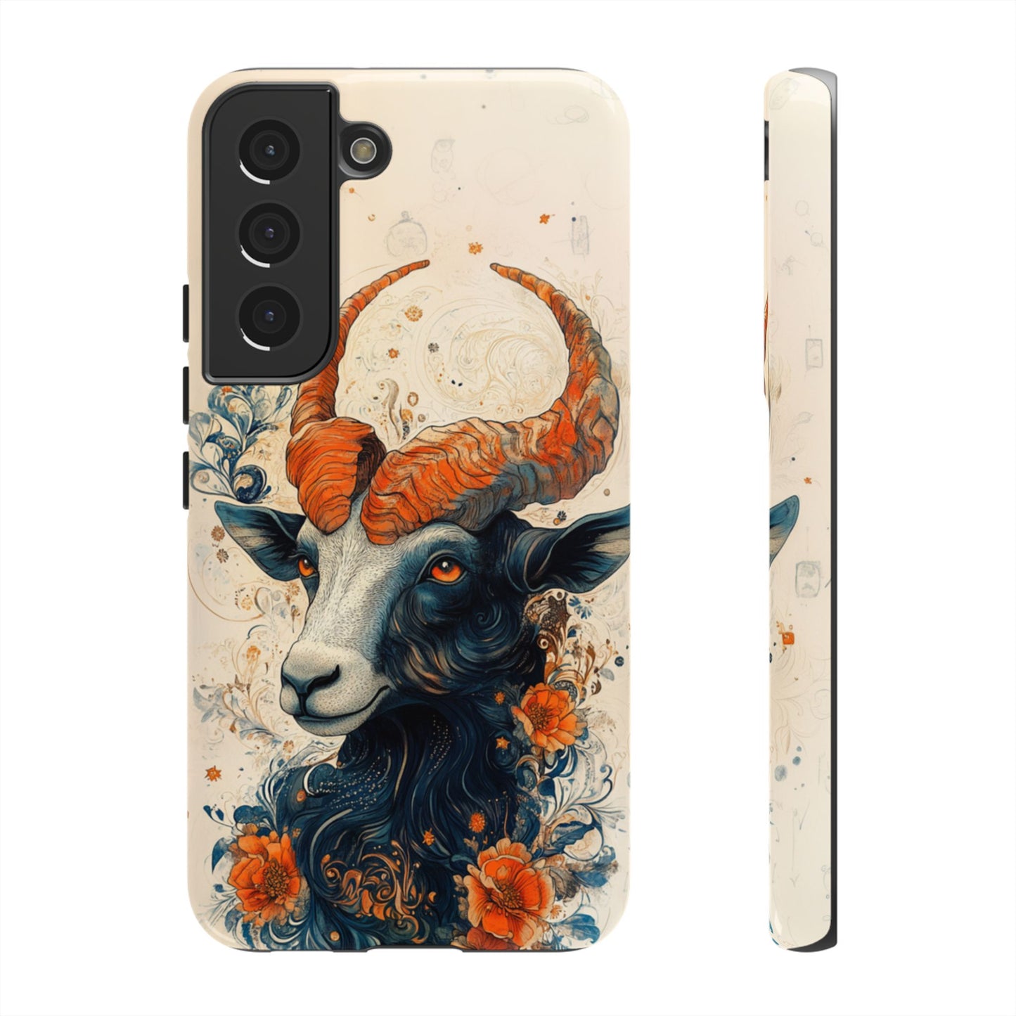 Capricorn Zodiac Artistic Floral Phone Case – iPhone, Google Pixel, Samsung Galaxy