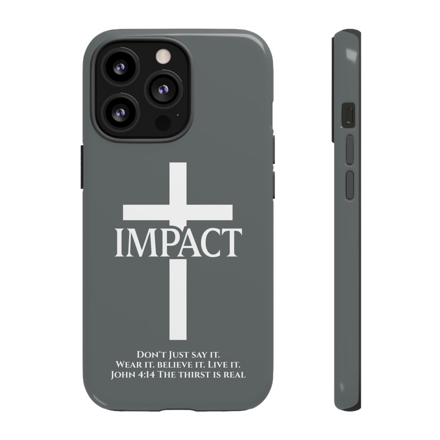 Impact Gray- Tough iPhone Case