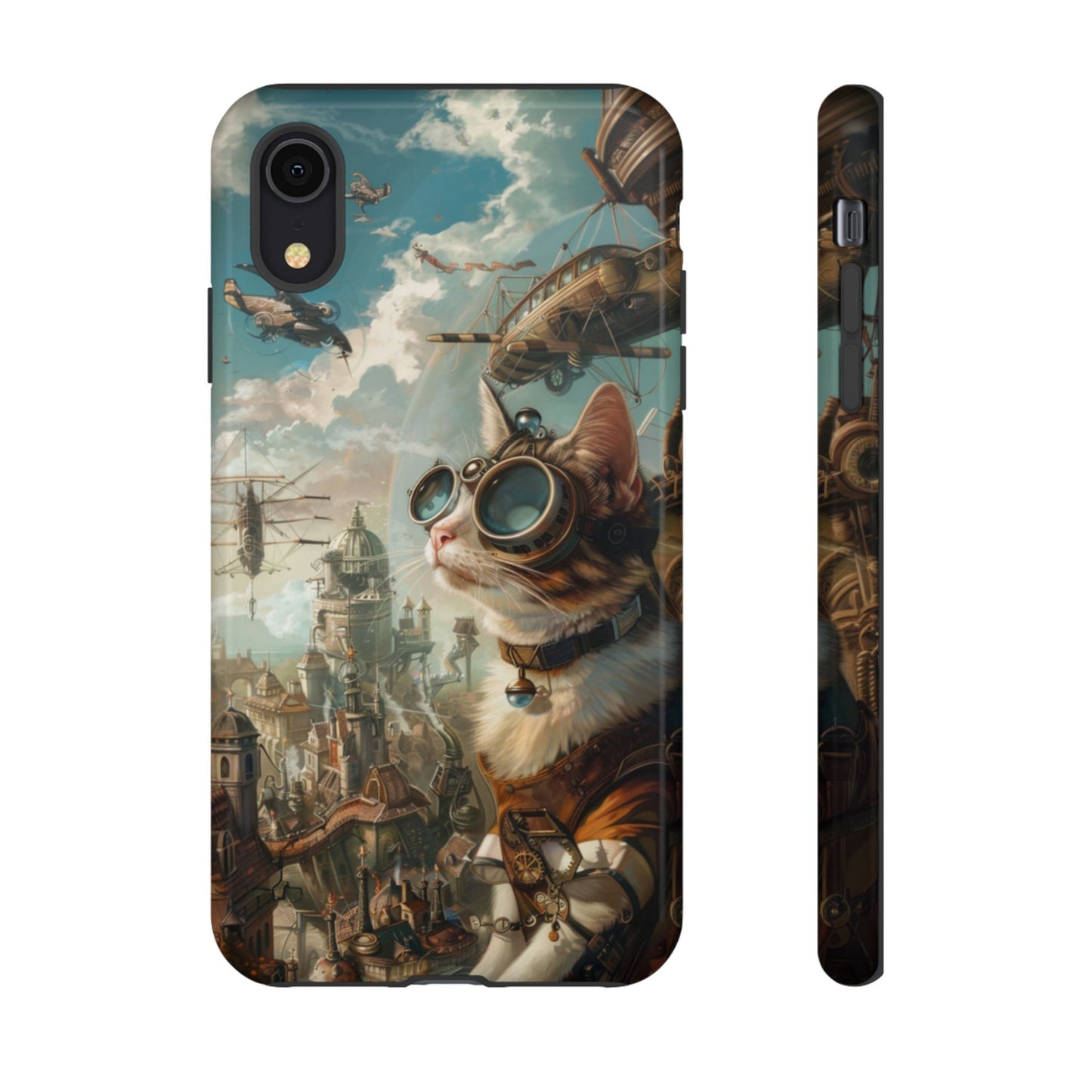 Steampunk Aviator Cat - Tough iPhone Case