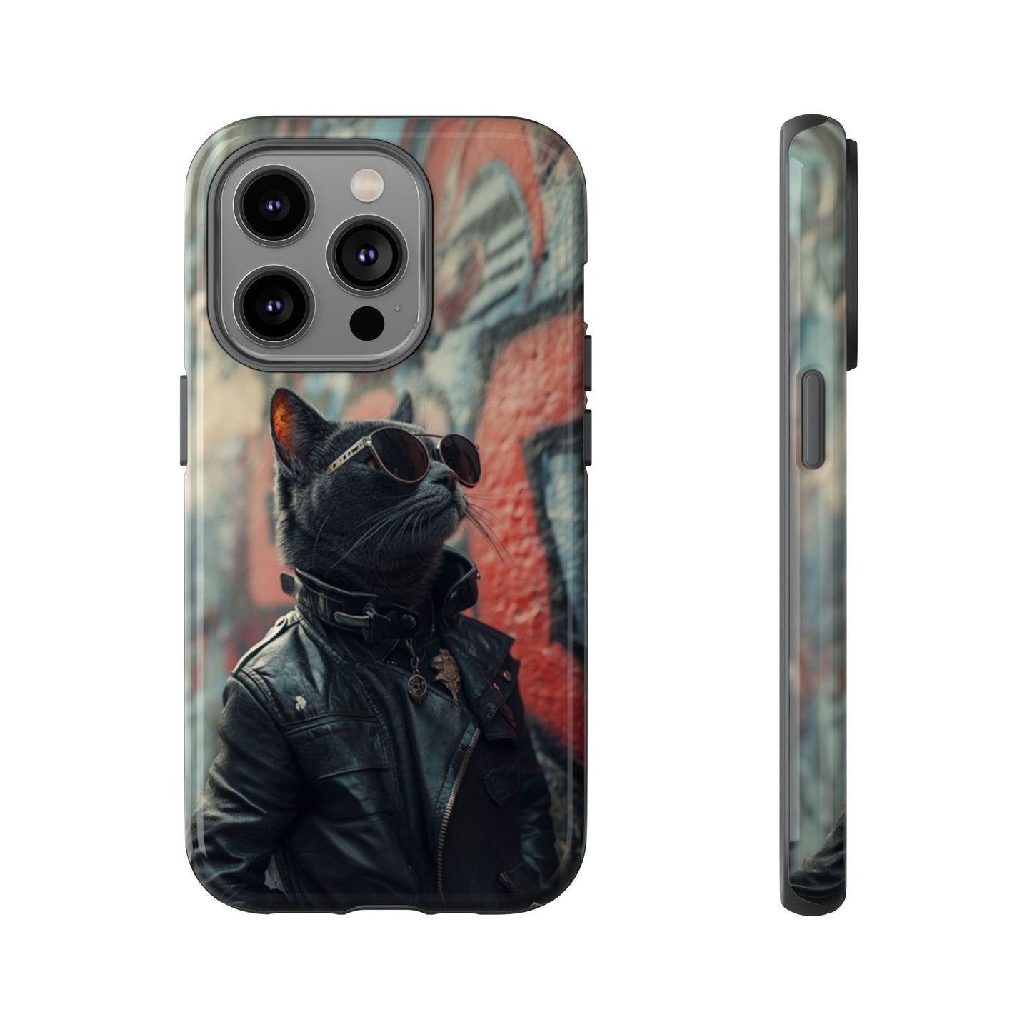 Punk Rock Cat Phone Case – iPhone, Google Pixel, Samsung Galaxy