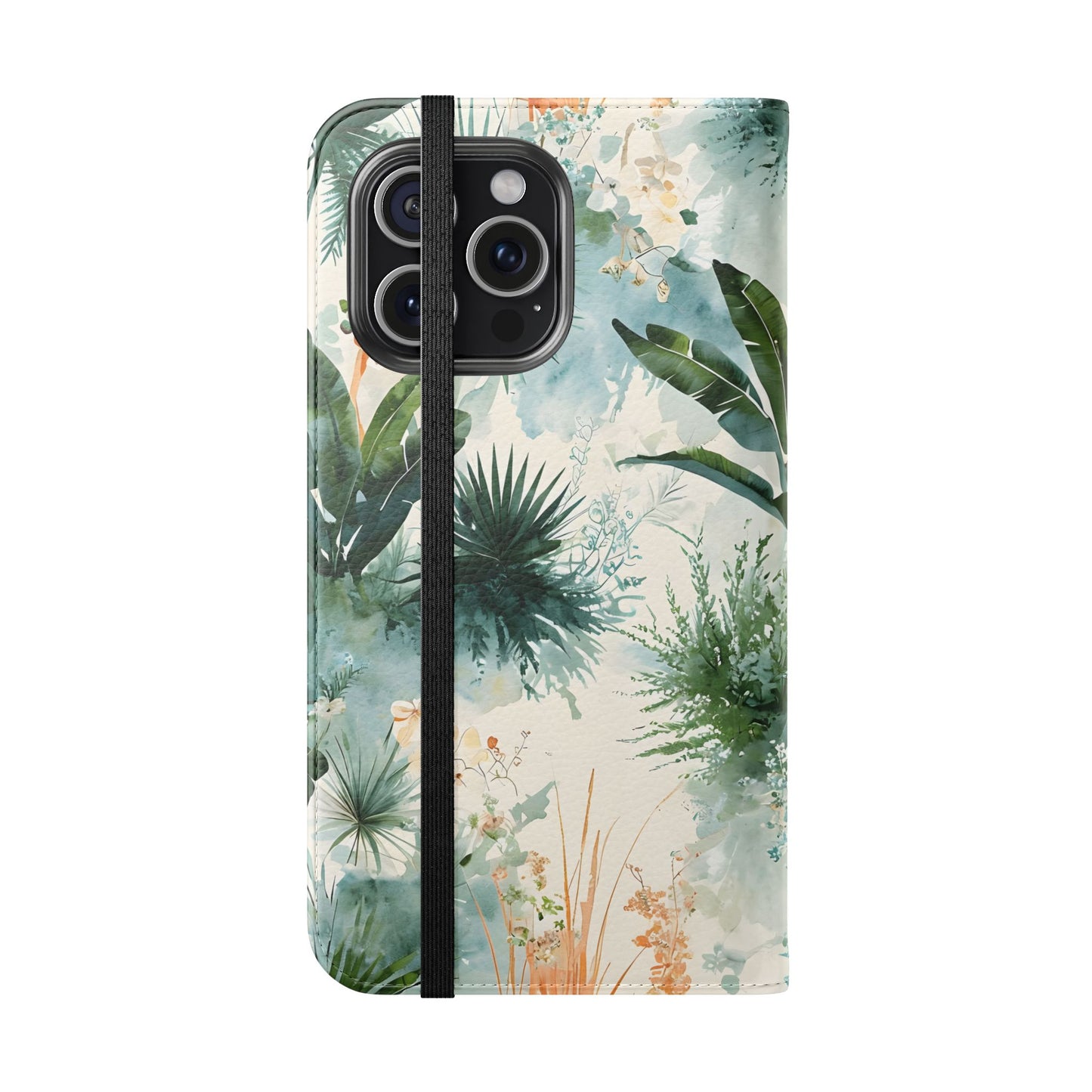 Tropical Botanical Watercolor - Wallet Flip Case