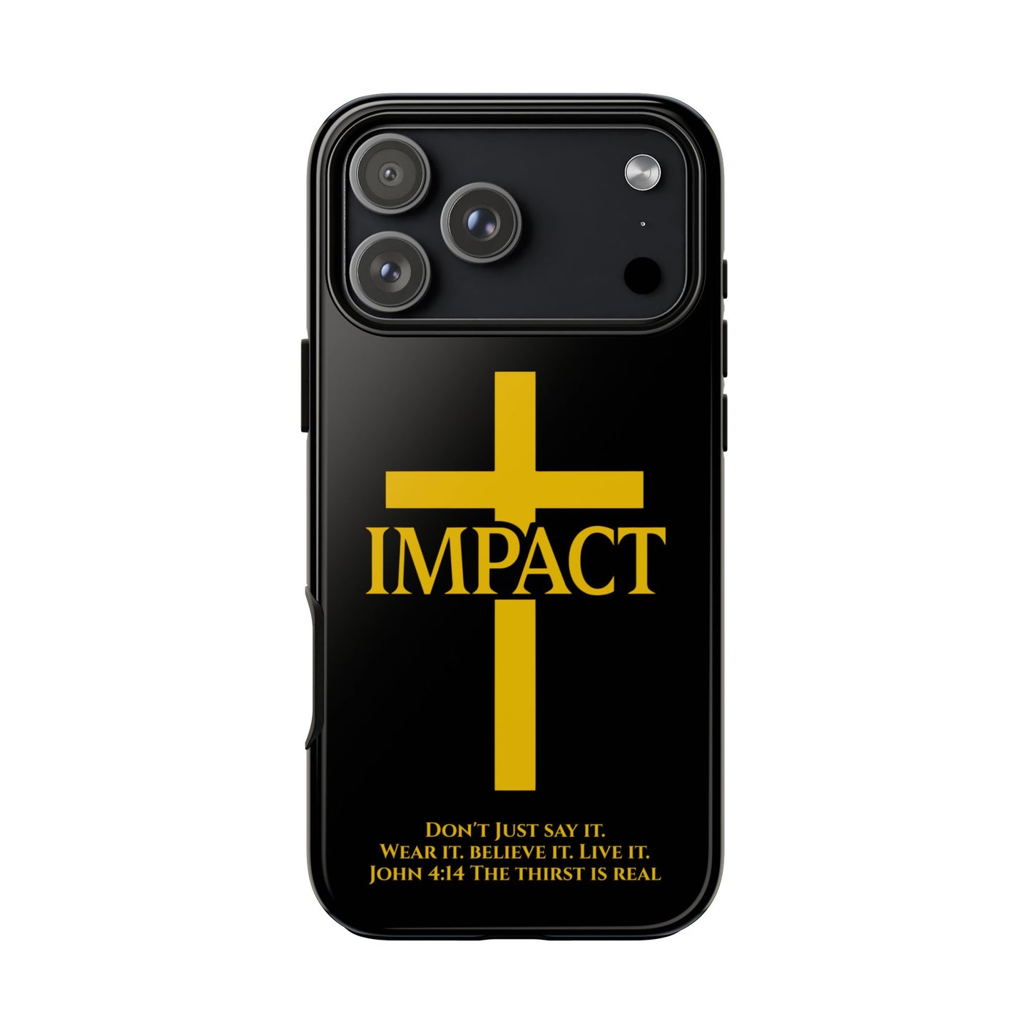 Impact Black/Gold - Tough iPhone Case