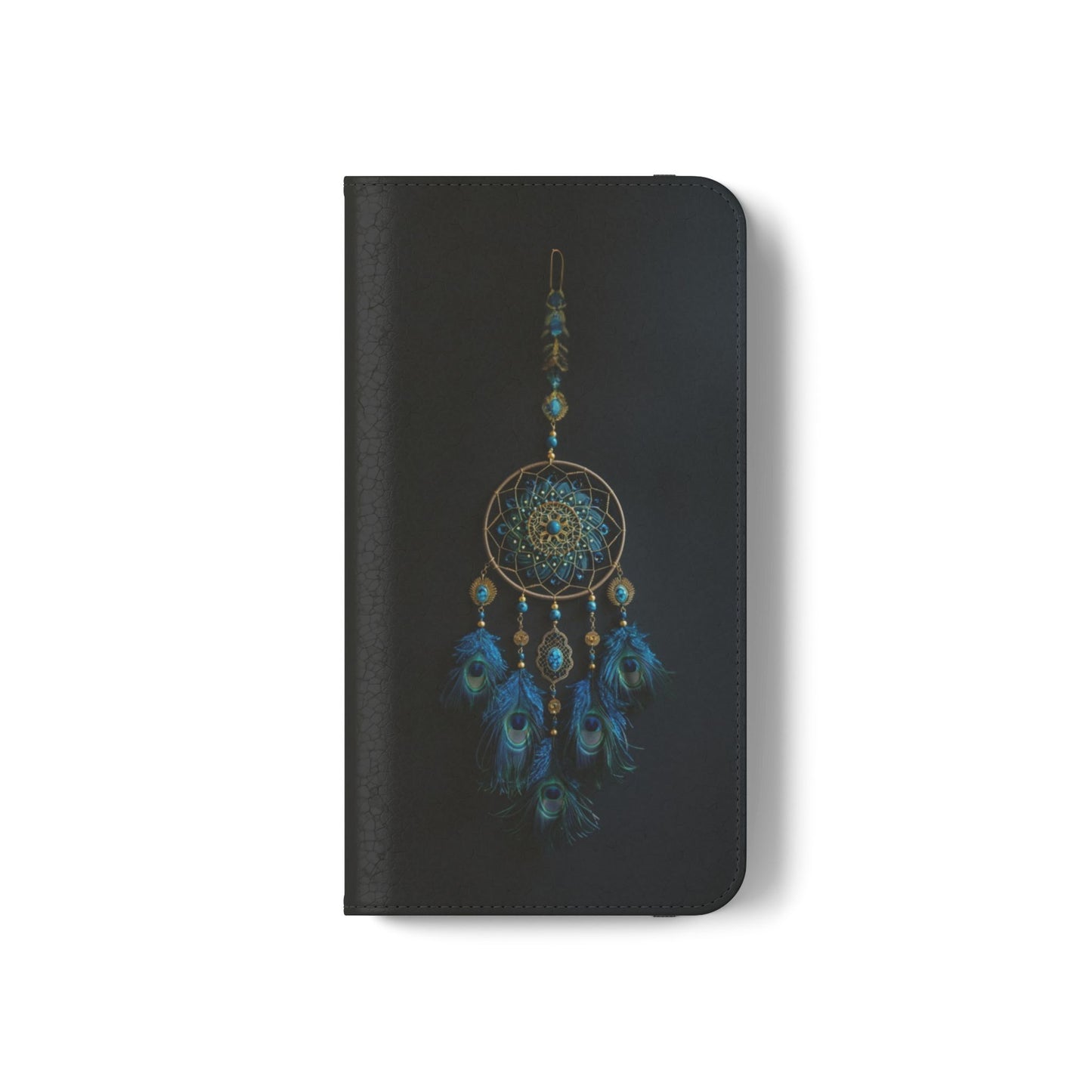 Peacock Feather Dreamcatcher - Wallet Flip Case