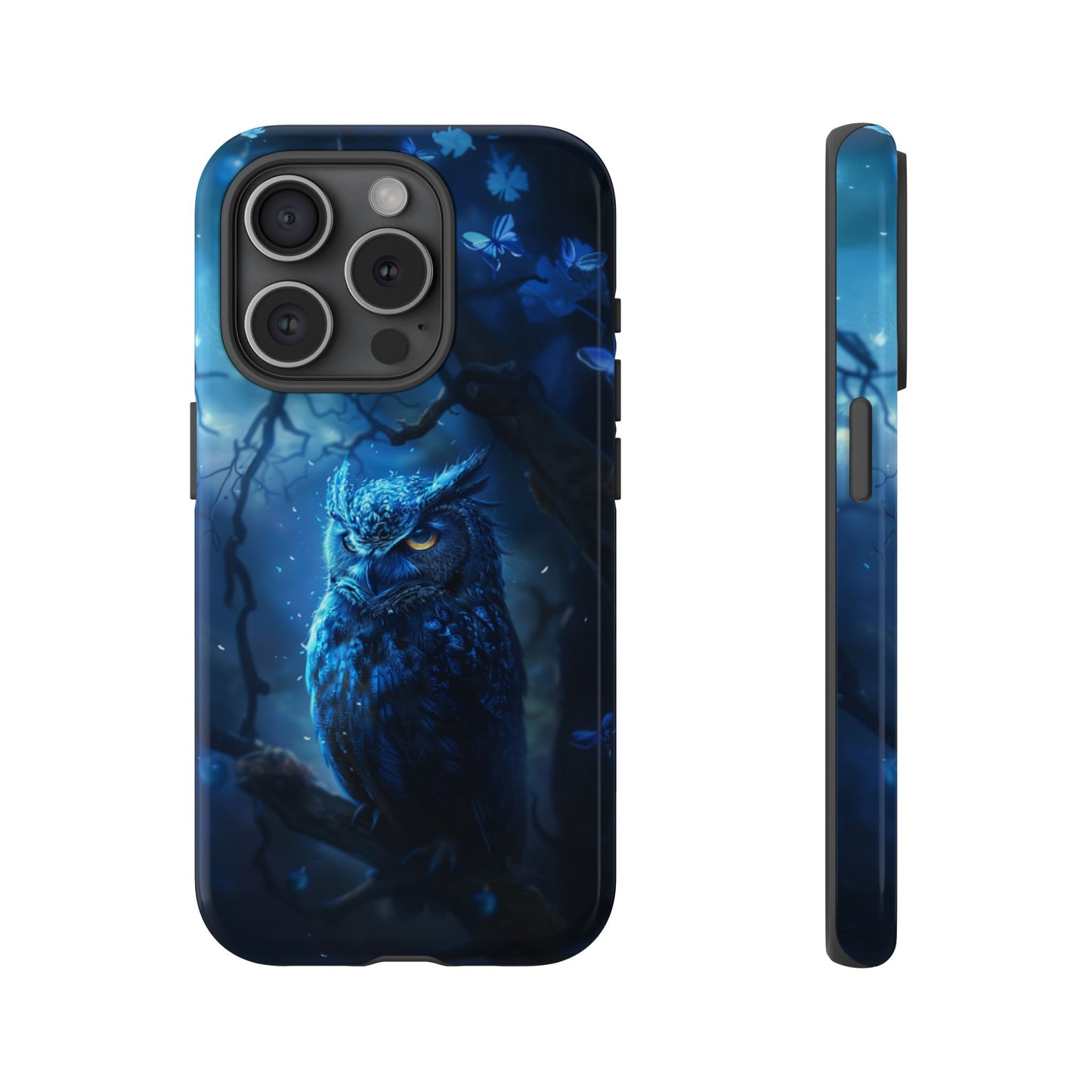 Azure Nocturne Owl – Tough iPhone Case