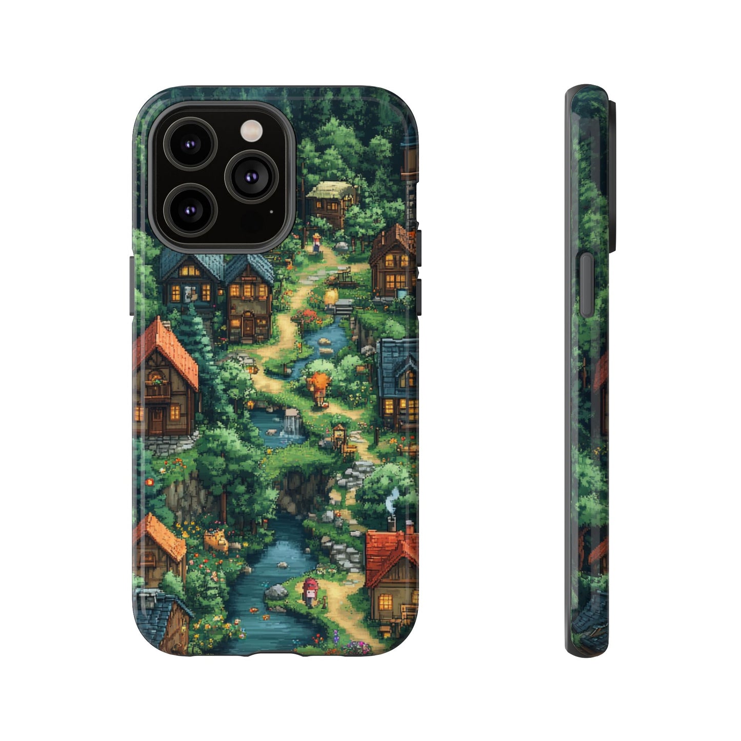 Enchanted Village: Pixel Paradise Phone Case - iPhone, Google Pixel, Samsung Galaxy