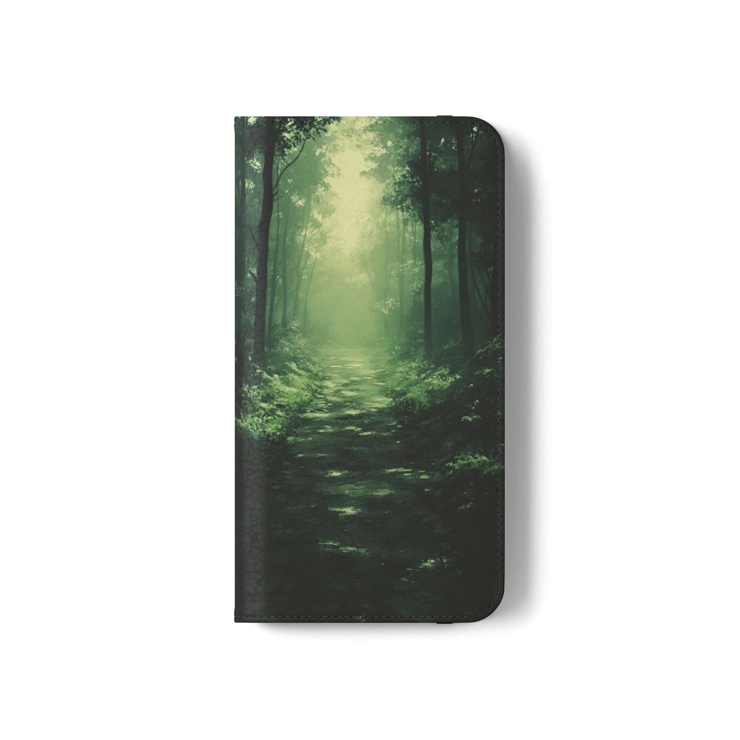 Emerald Mist Forest Path - Wallet Flip Case