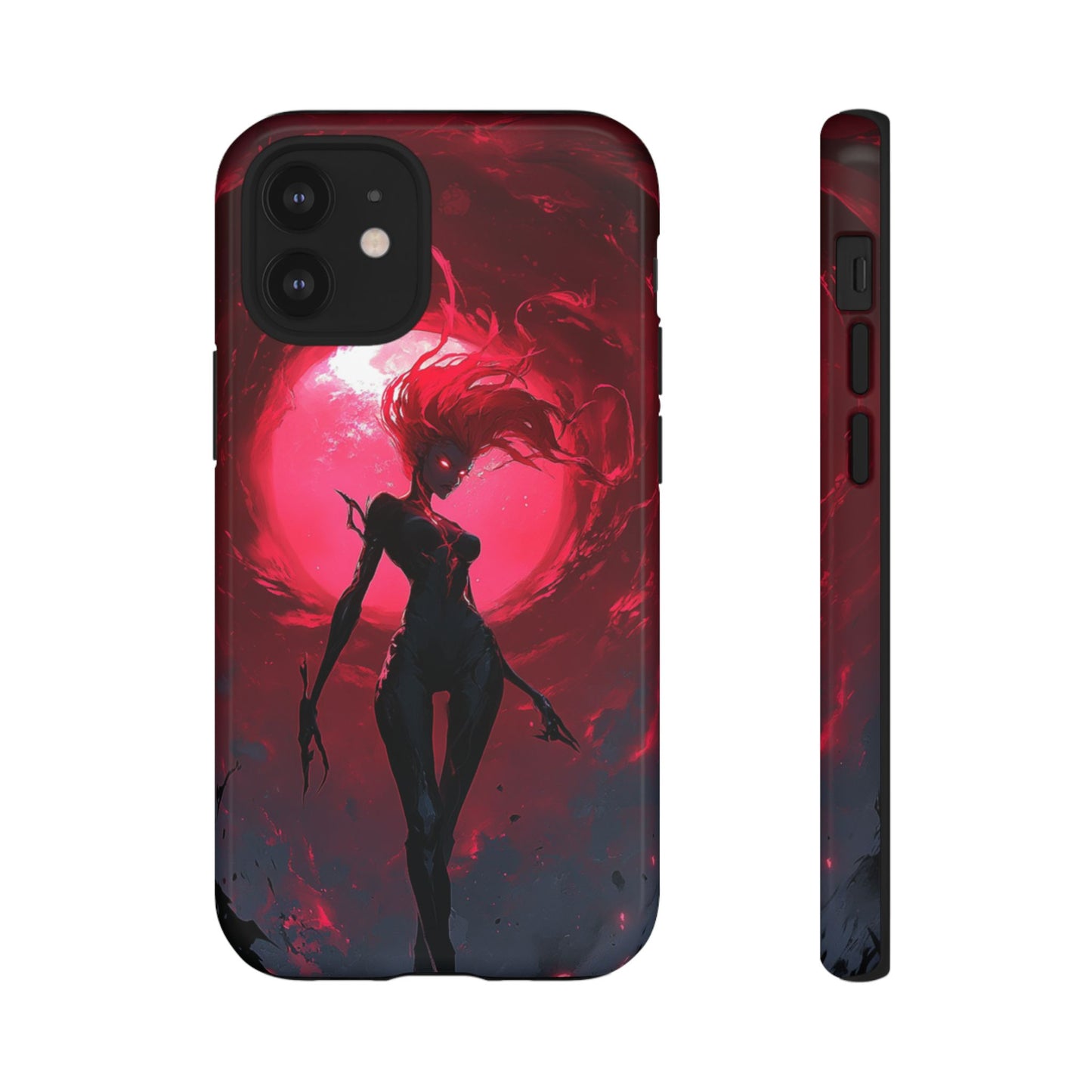 Crimson Eclipse Gothic Gaming Phone Case - iPhone, Google Pixel, Samsung Galaxy