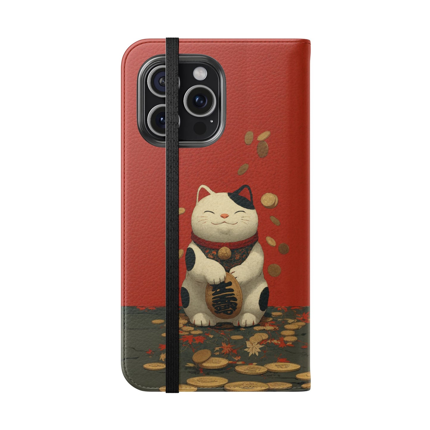 Lucky Cat - Wallet Flip Case