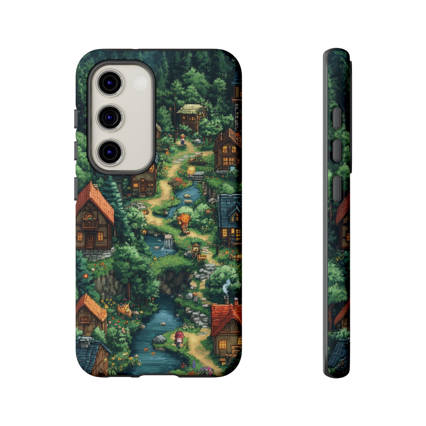 Enchanted Village: Pixel Paradise Phone Case - iPhone, Google Pixel, Samsung Galaxy