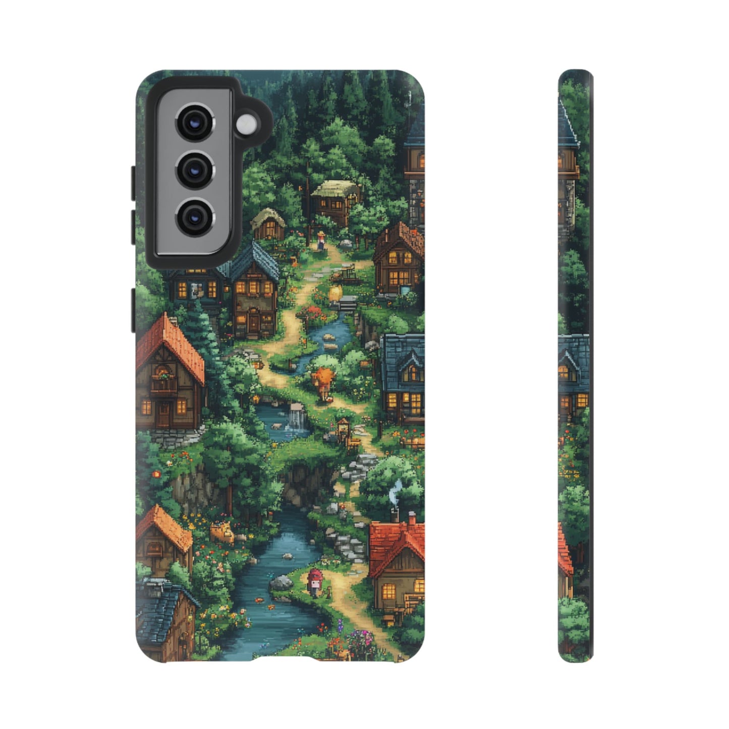 Enchanted Village: Pixel Paradise Phone Case - iPhone, Google Pixel, Samsung Galaxy