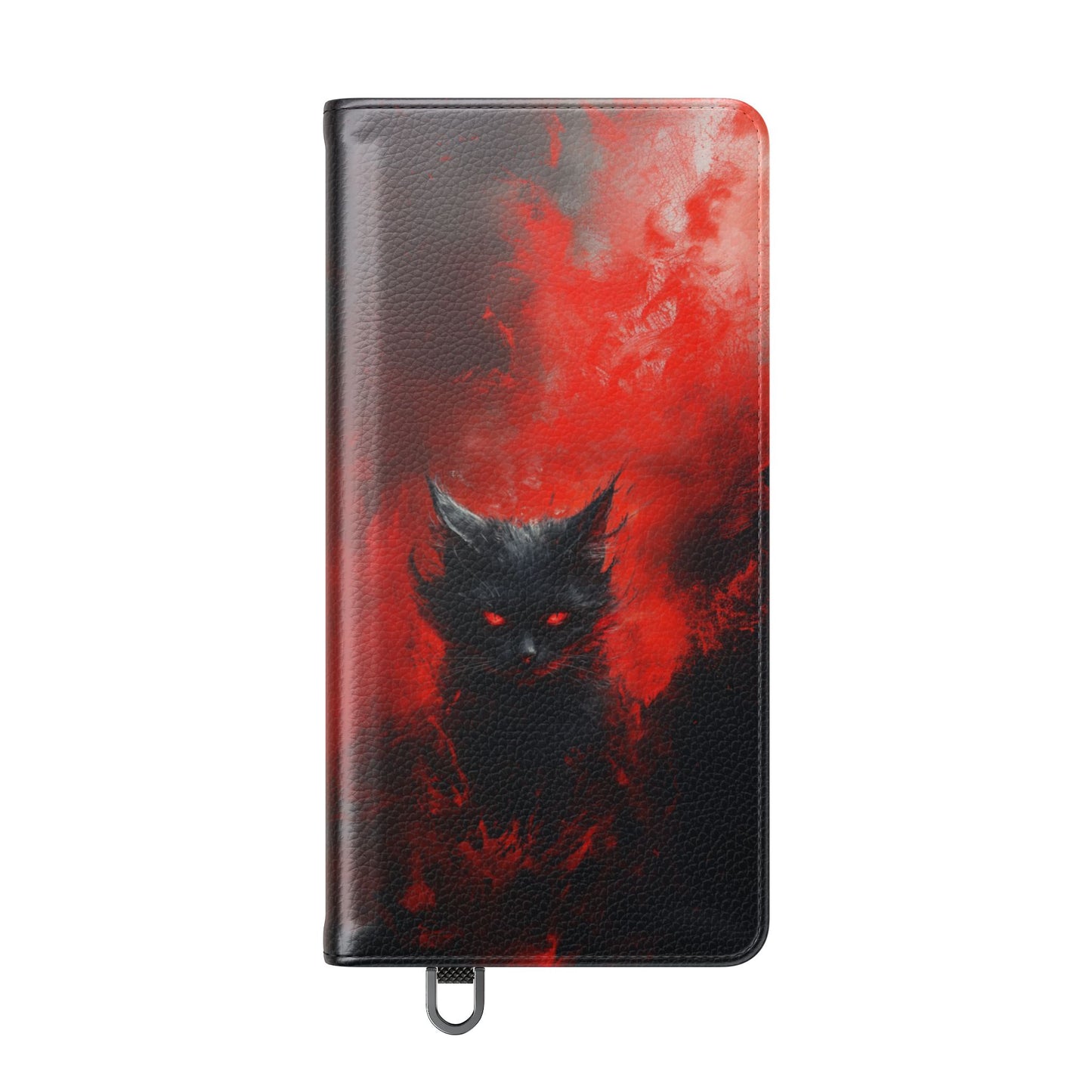 Fire Demon Black Cat - Wallet Flip Case
