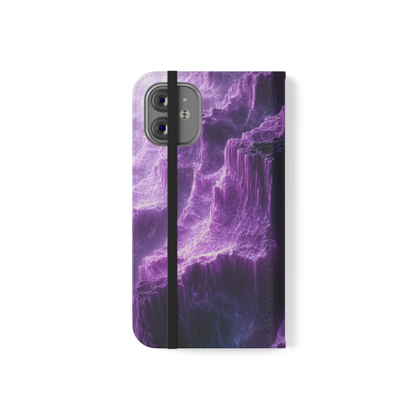 Purple Crystal Canyon - Wallet Flip Case