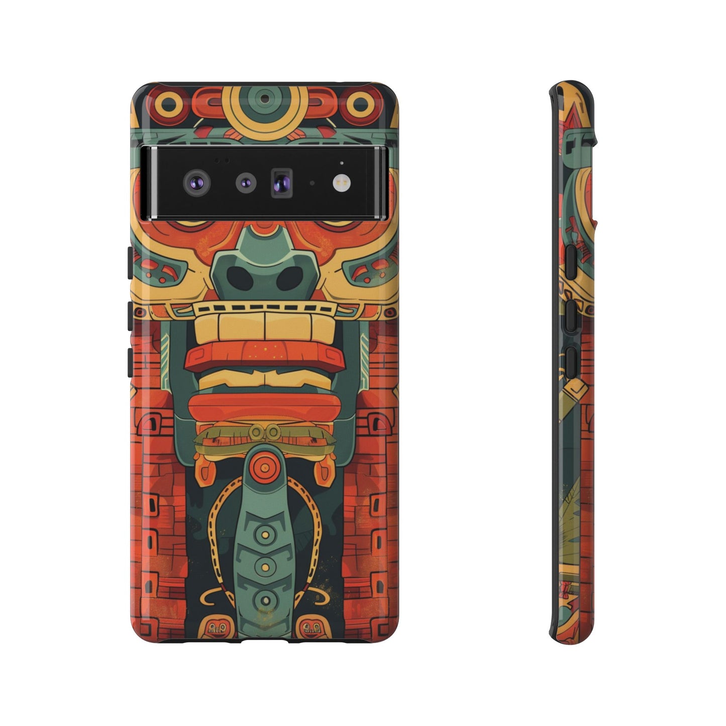Aztec Totem Mask - Tough Google Pixel Case