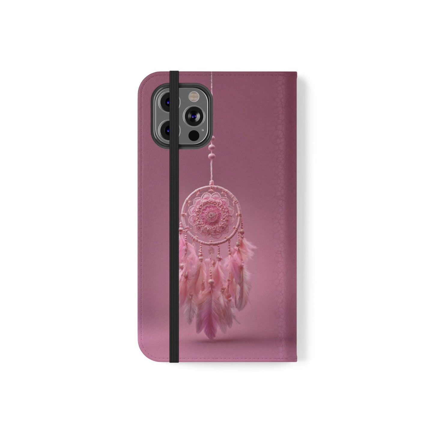 Pink Lace Dreamcatcher - Wallet Flip Case