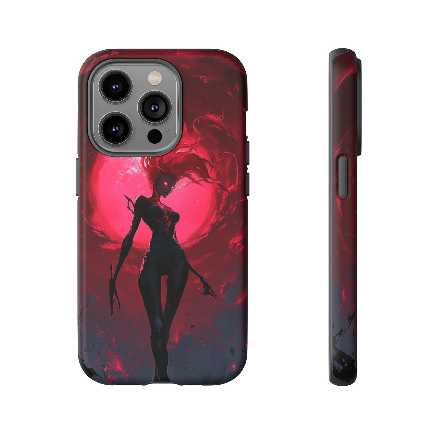 Crimson Eclipse Gothic Gaming Phone Case - iPhone, Google Pixel, Samsung Galaxy