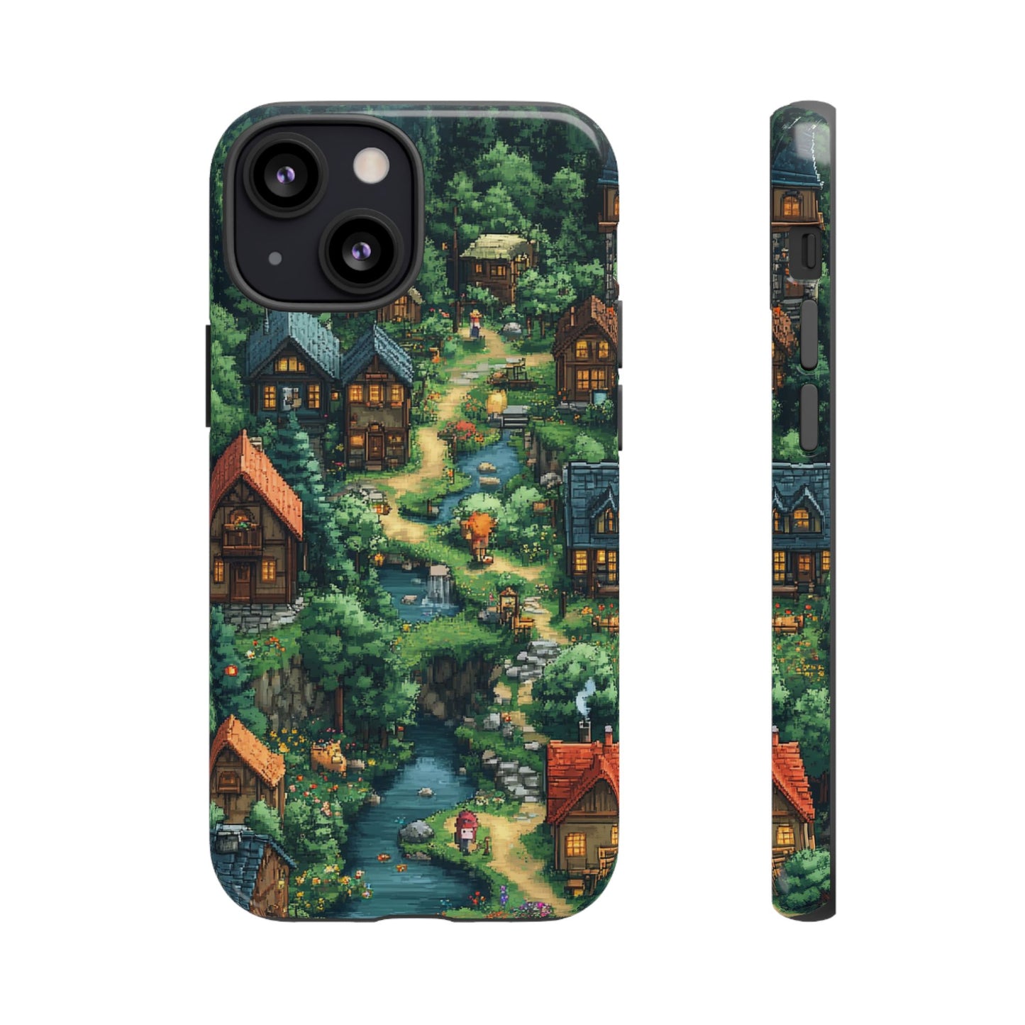 Pixel Forest Hamlet - Tough iPhone Case