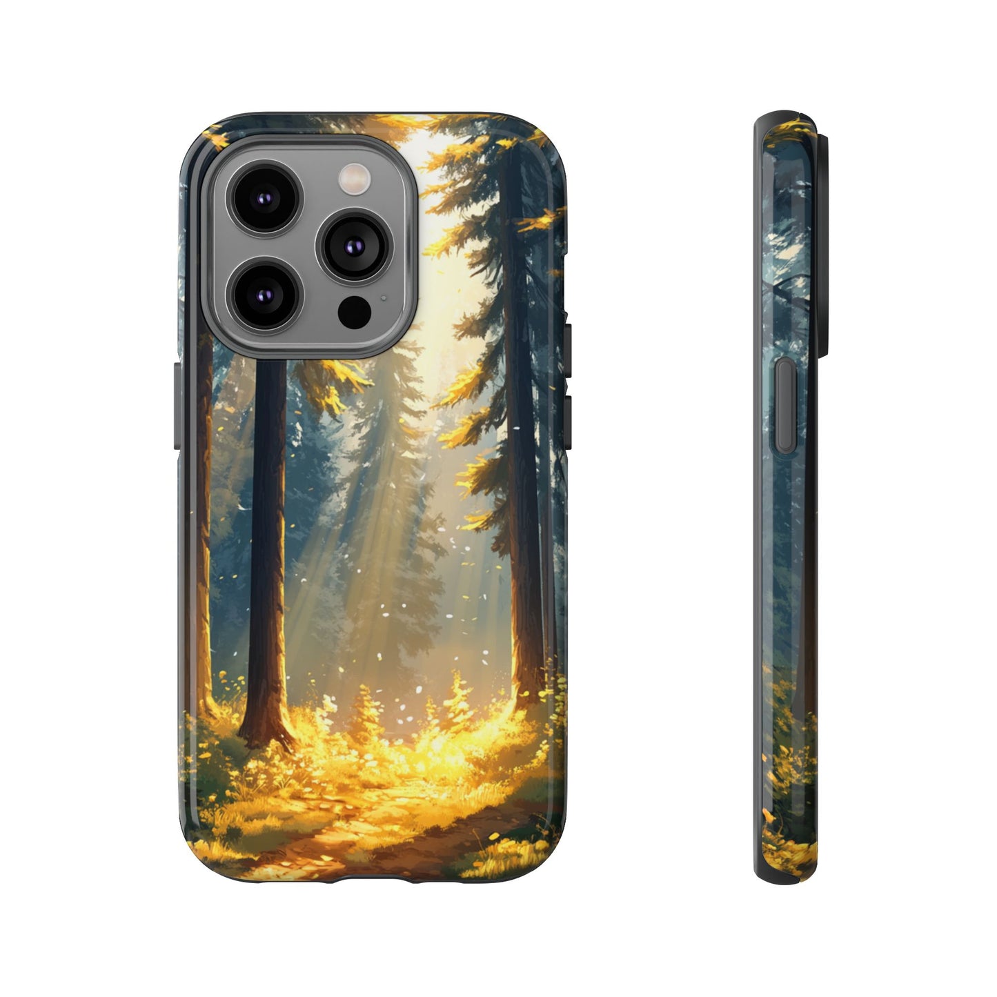 Golden Forest Path – Tough iPhone Case