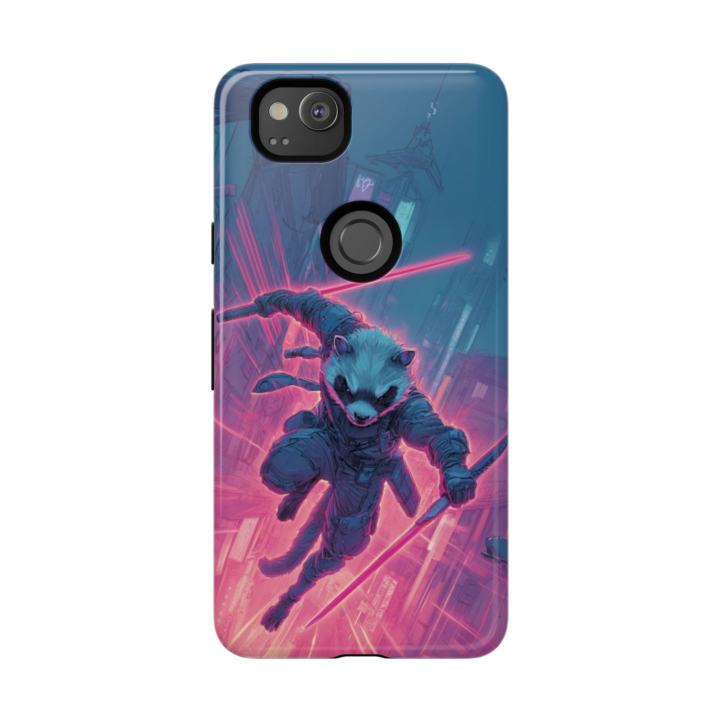 Cyberpunk Ferret - Tough Google Pixel Case