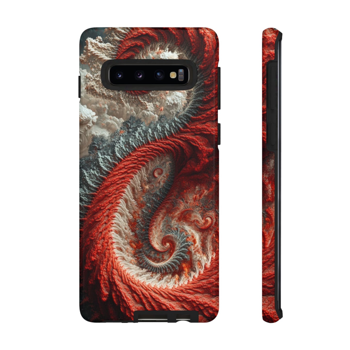 Crimson Spiral Fractal – Tough Samsung Galaxy Case