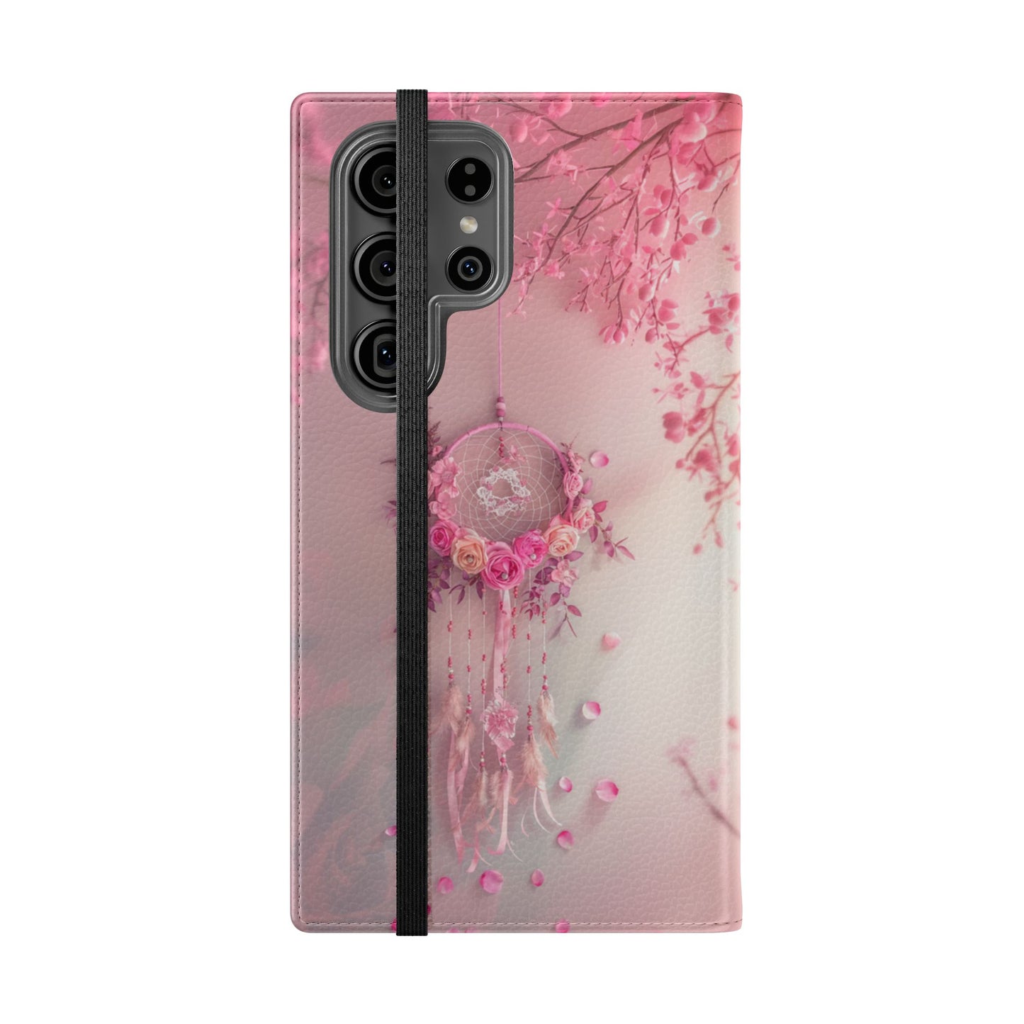 Pink Rose Dreamcatcher - Wallet Flip Case