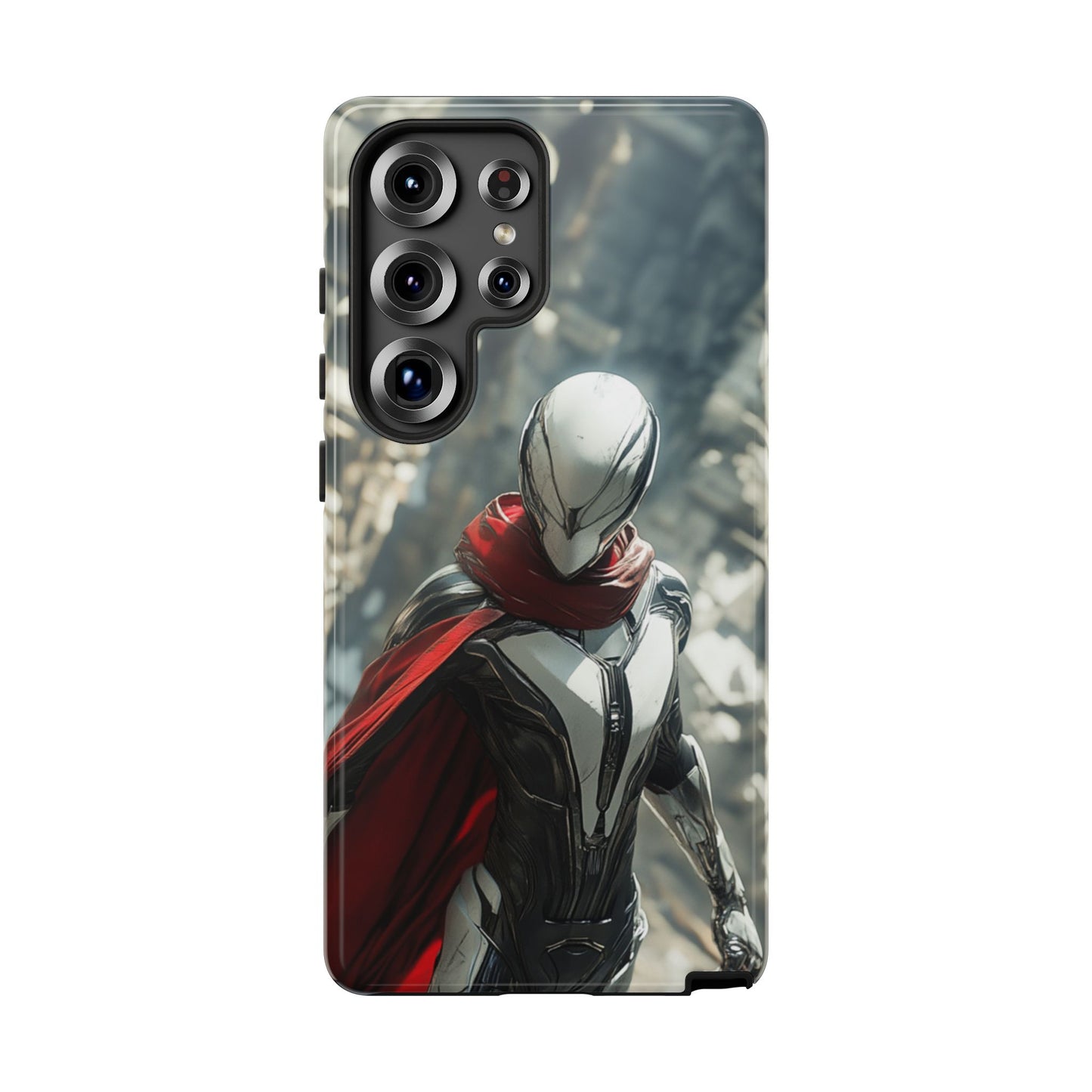 Crimson Sentinel Phone Case – iPhone, Google Pixel, Samsung Galaxy