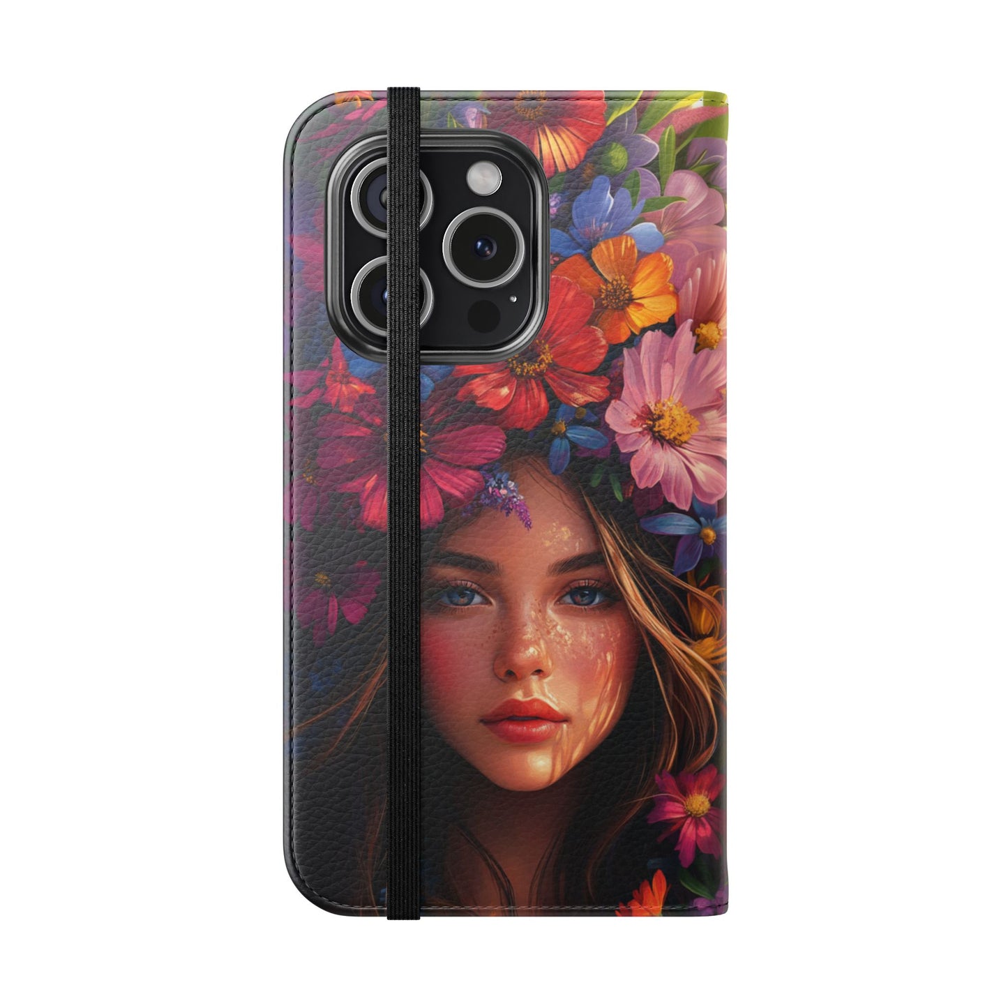 Floral Crown Muse - Wallet Flip Case