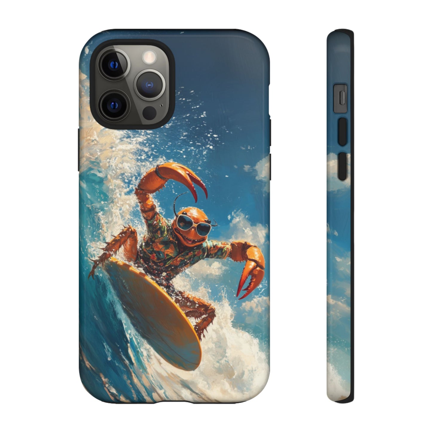 Surfing Crab - Tough iPhone Case