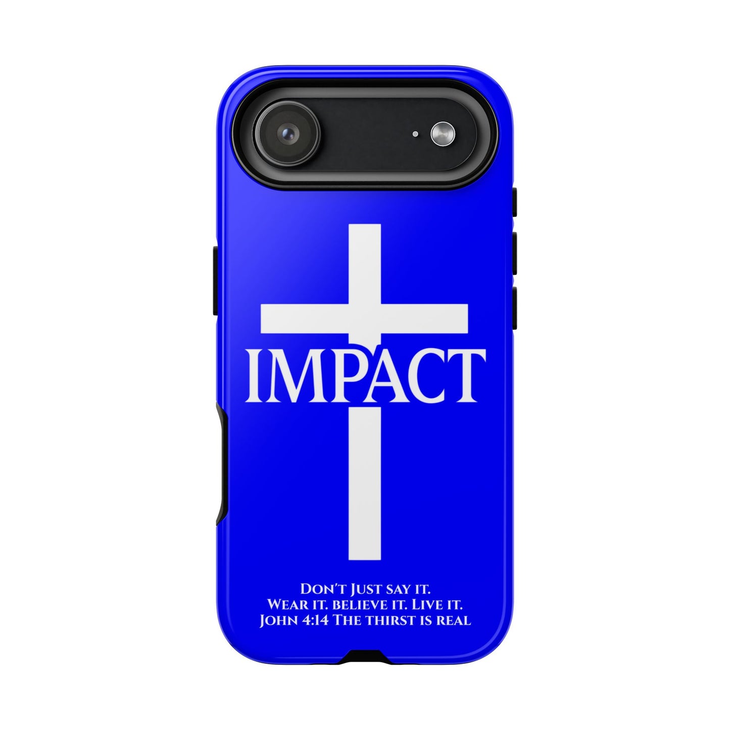 Impact Blue - Tough iPhone Case