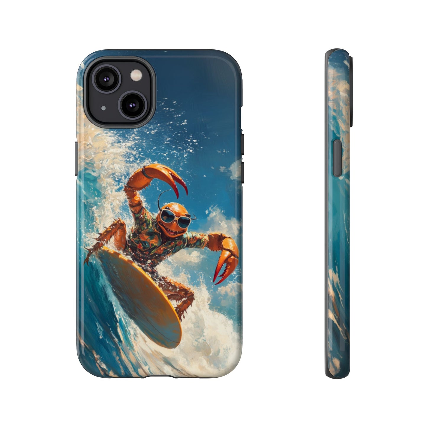 Surfing Crab - Tough iPhone Case