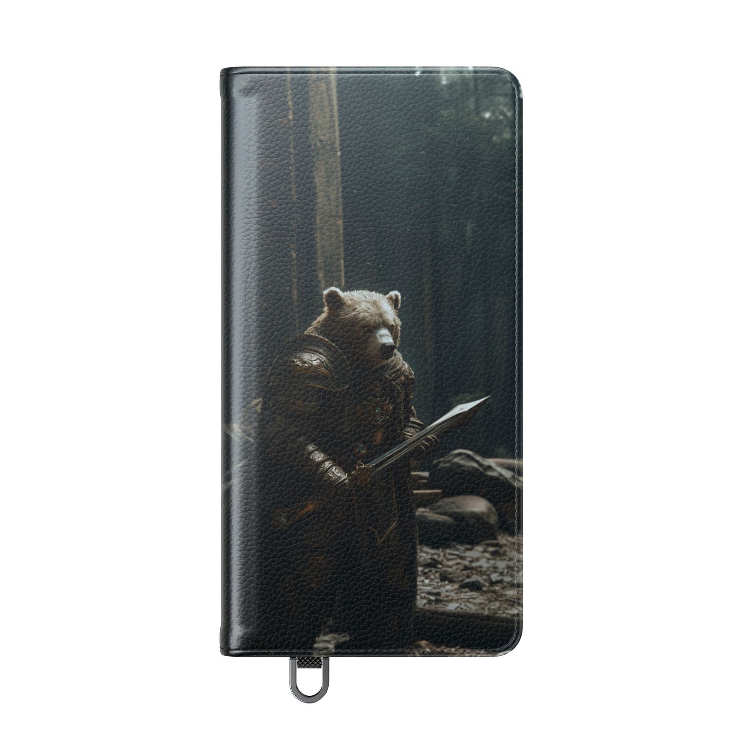 Medieval Bear Warrior Knight - Wallet Flip Case